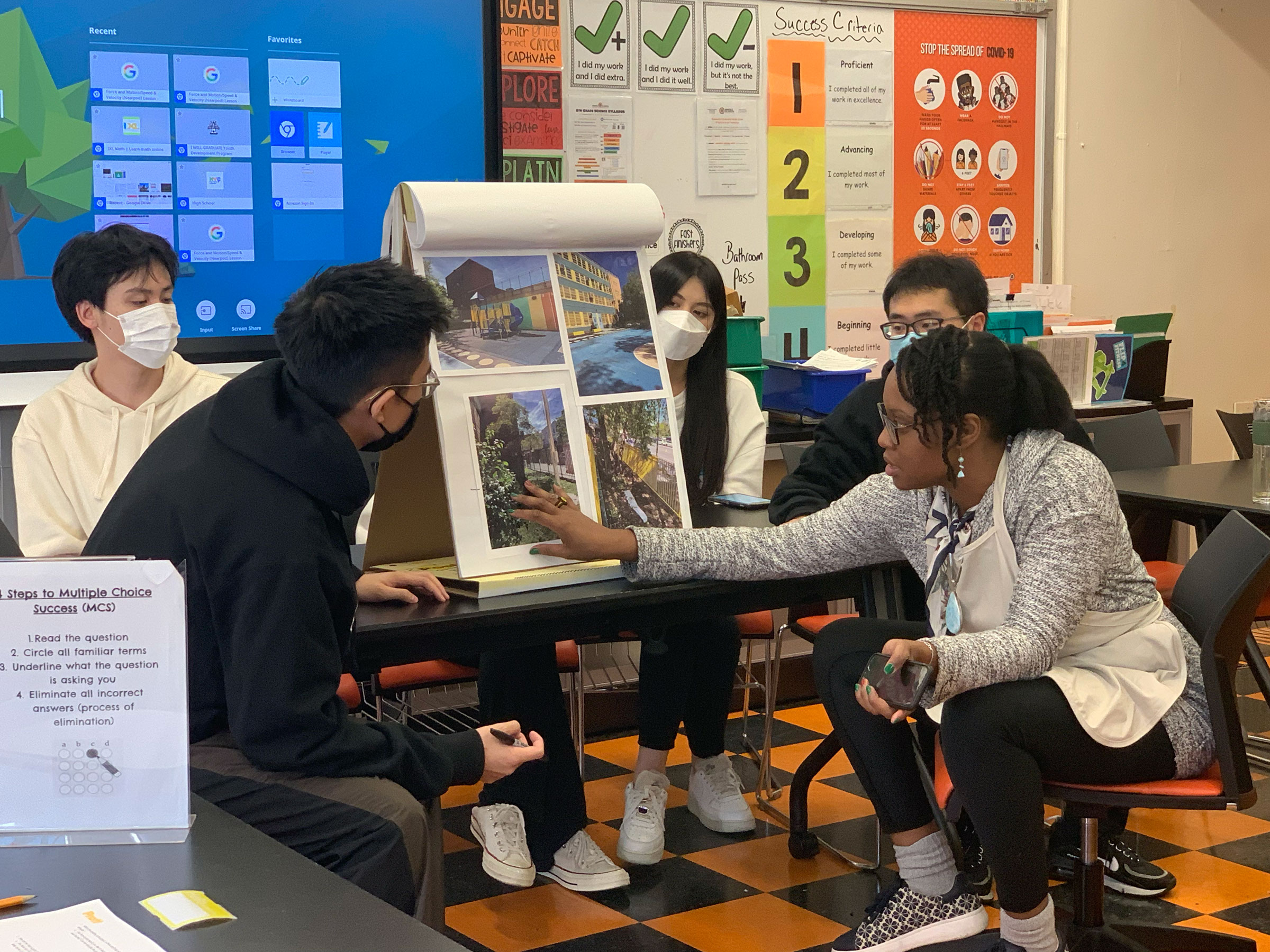 Listening session with PS 298 in Brooklyn