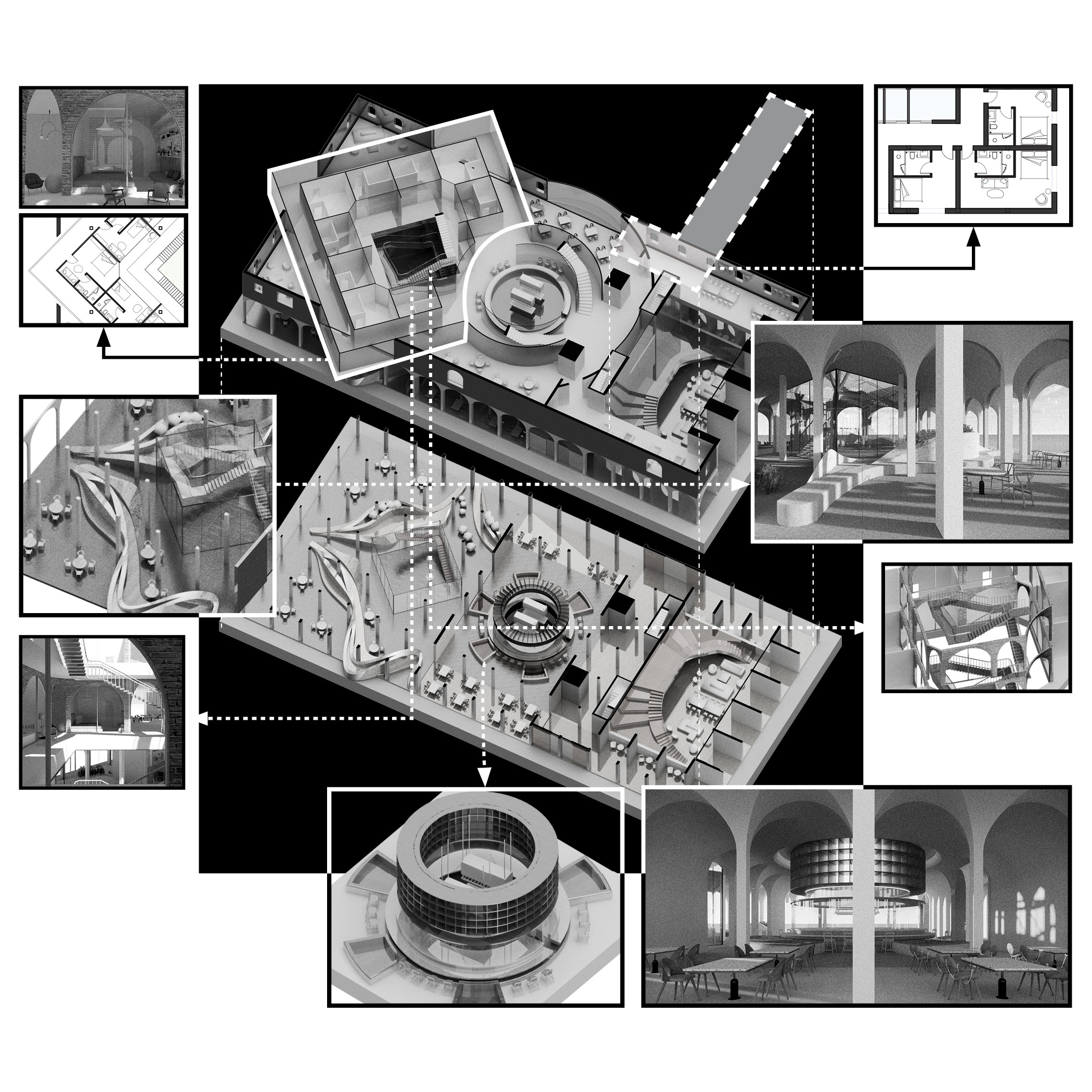 various renderings and floor plans