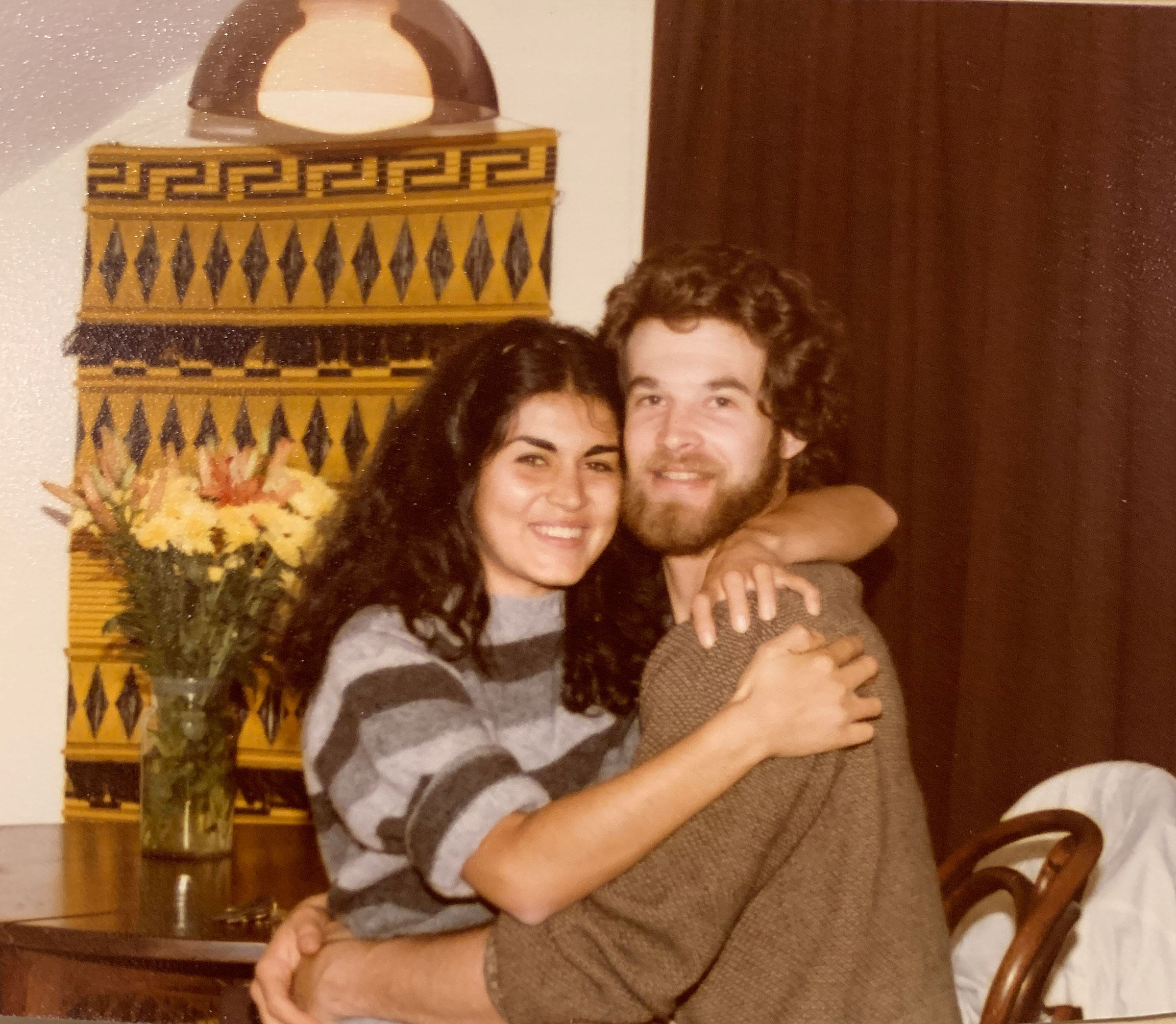 Tim Clarke, BFA Art and Design Education ’78, and Sheyda Ardalan, BFA Communications Design ’80