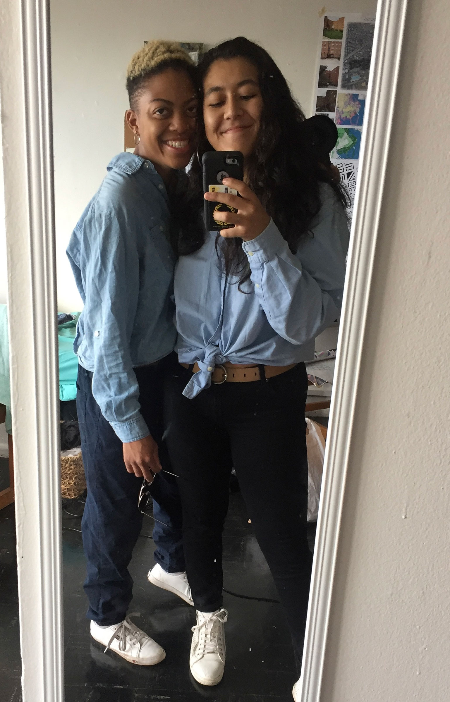 Trasonia Abbott, BFA Writing ’20, and Pamela Iriarte Noya, BArch ’19