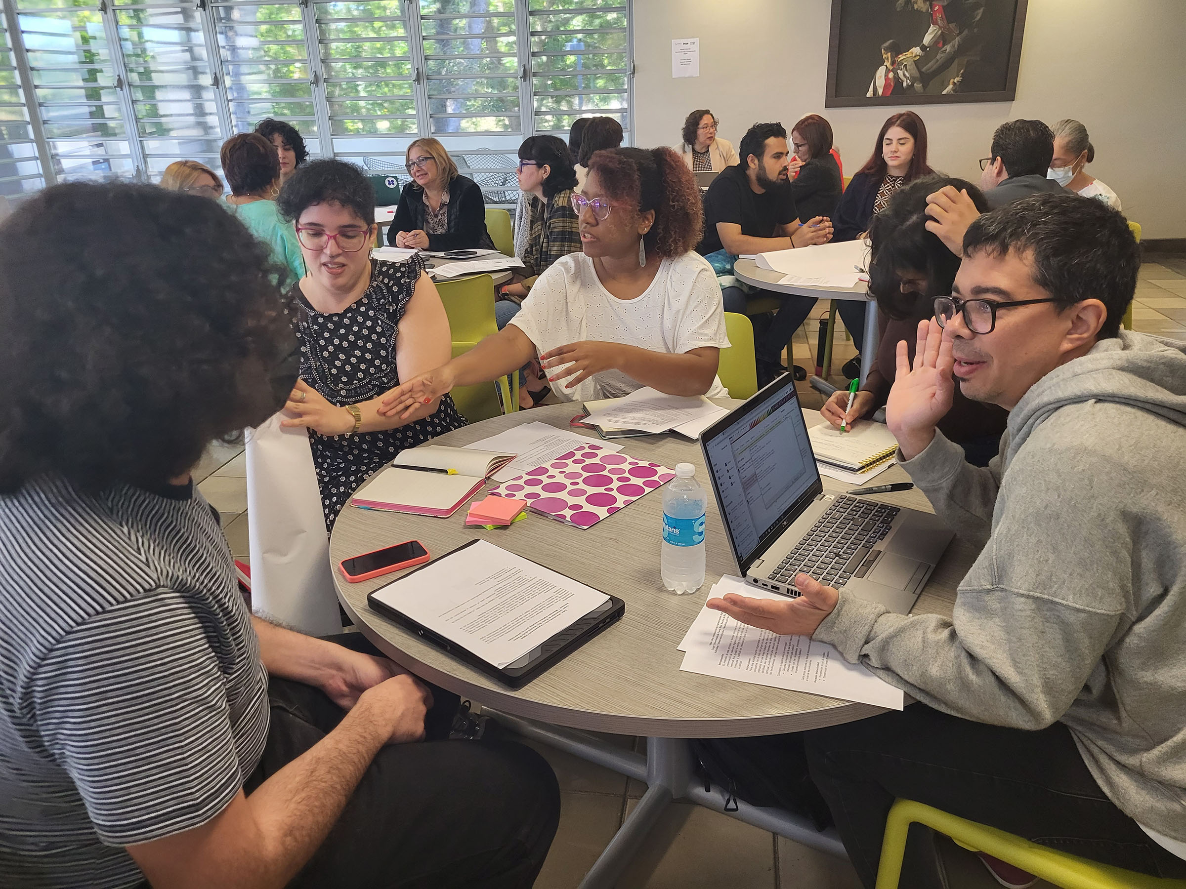 DPOE-N workshop attendees engaging in group discussions. (Photo: Natalie Baur)