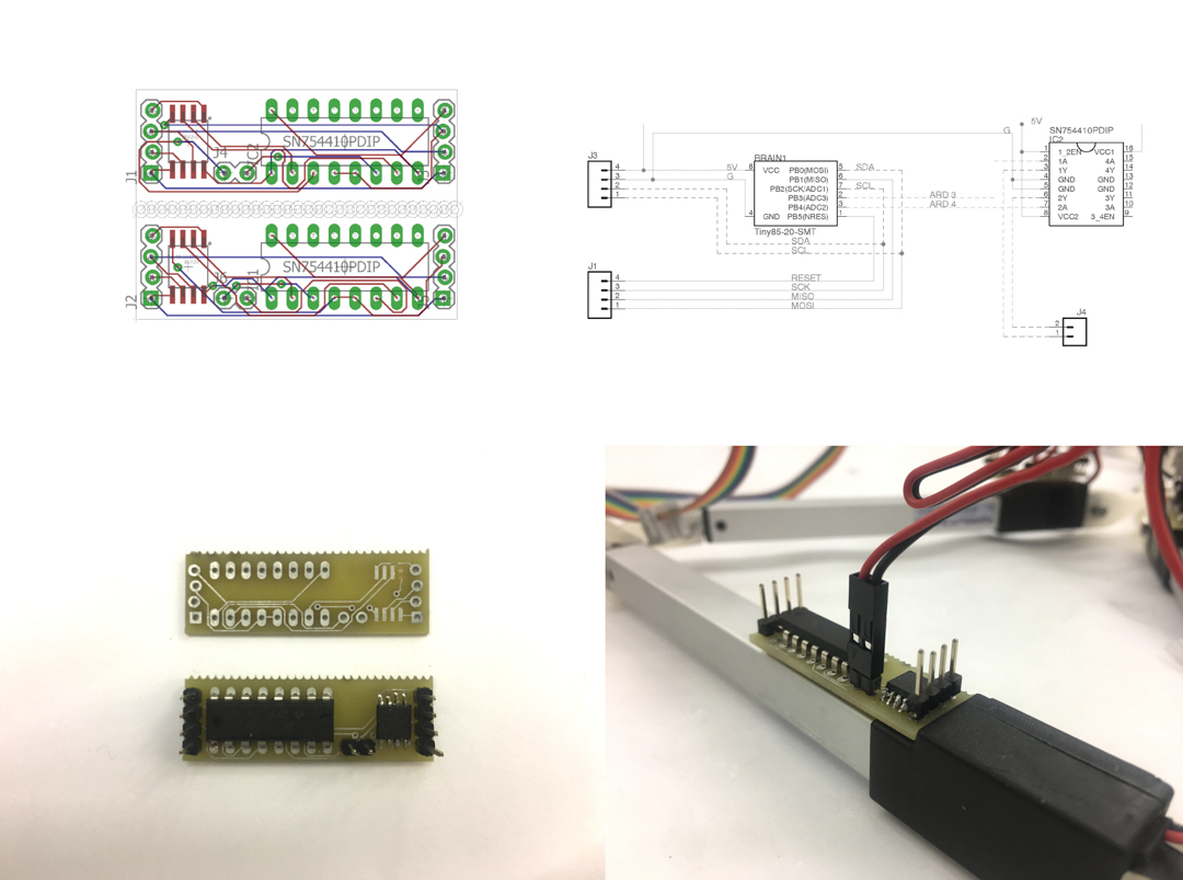 a schematic and display model of a microchip and transistor