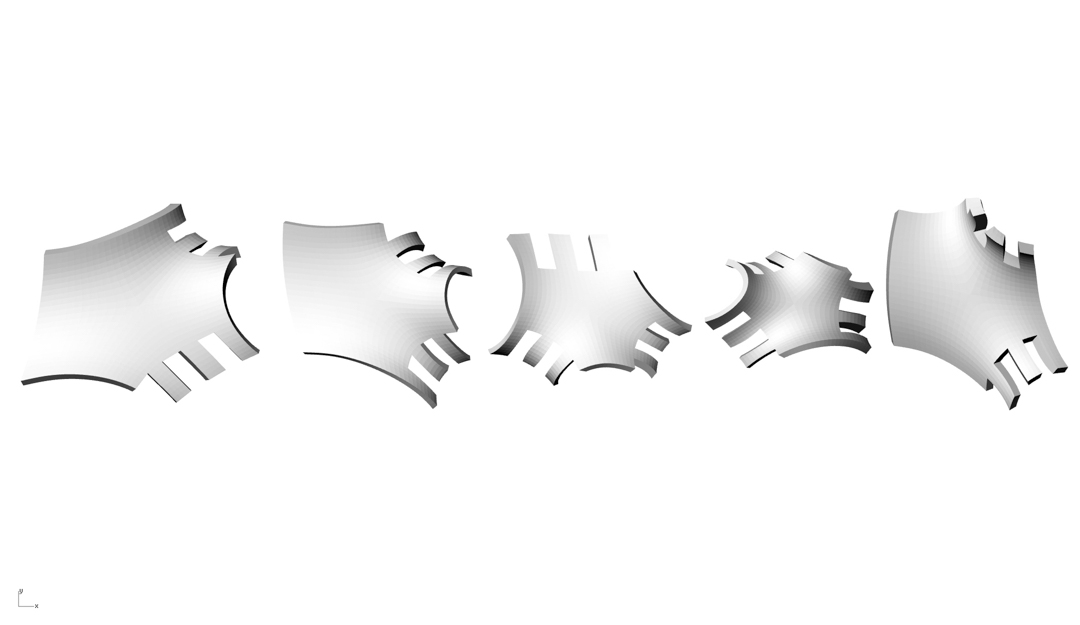 device, resembling armor, or a girdle with interlocking parts