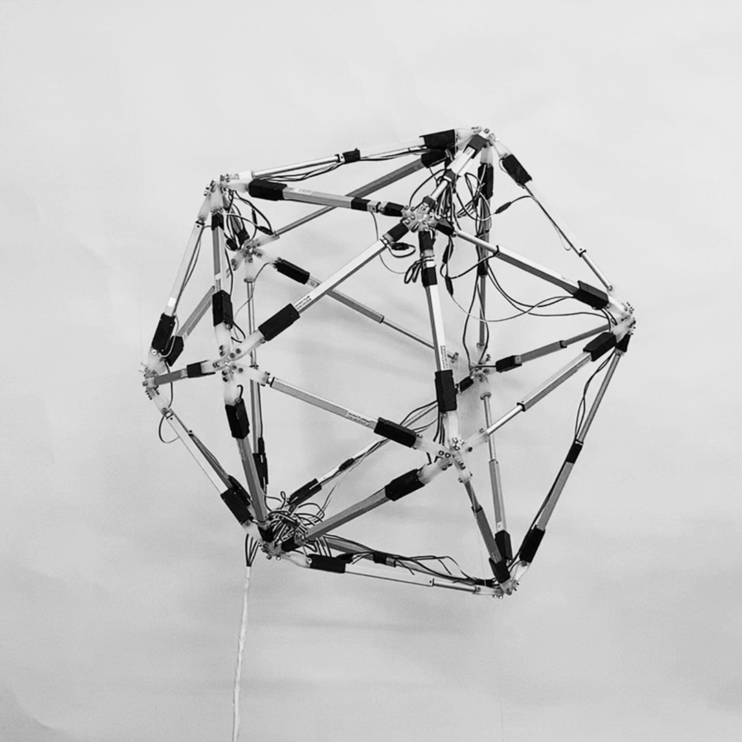 schematic of wireframe spherical object