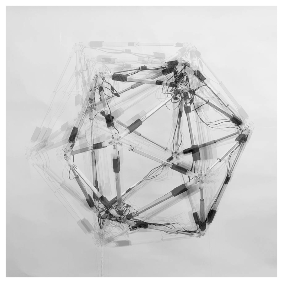 schematic of wireframe spherical object