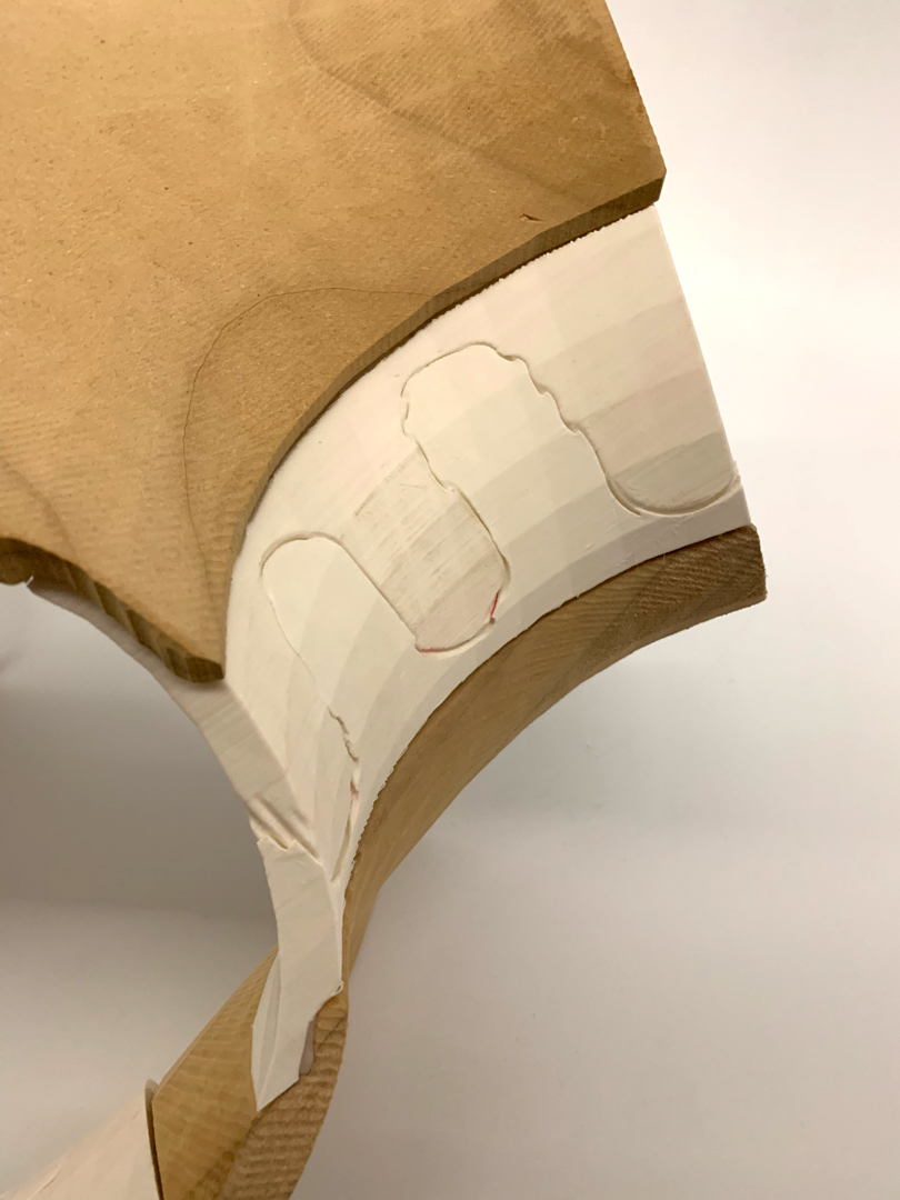 object, resembling armor, with interlocking parts