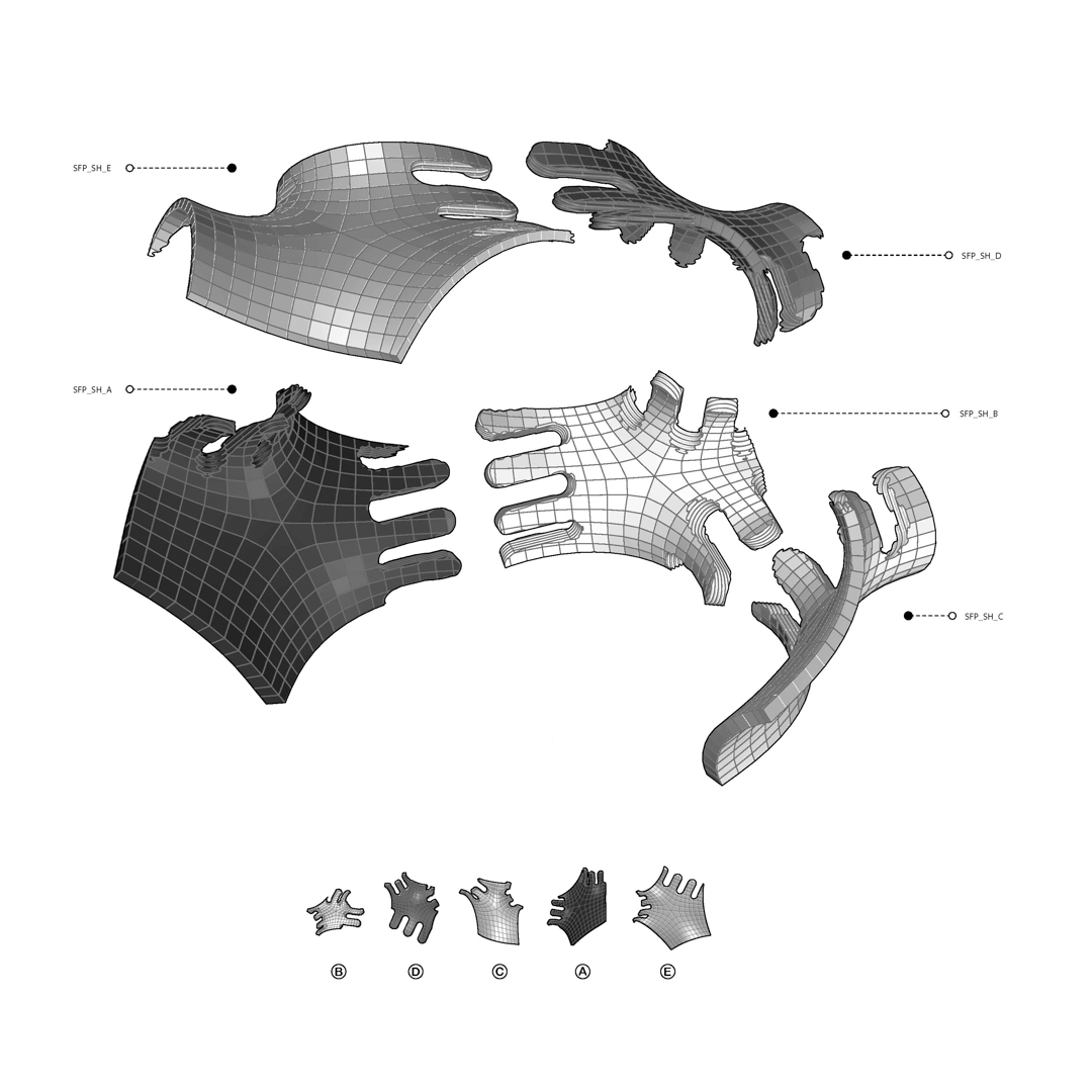 object, resembling armor, with interlocking parts