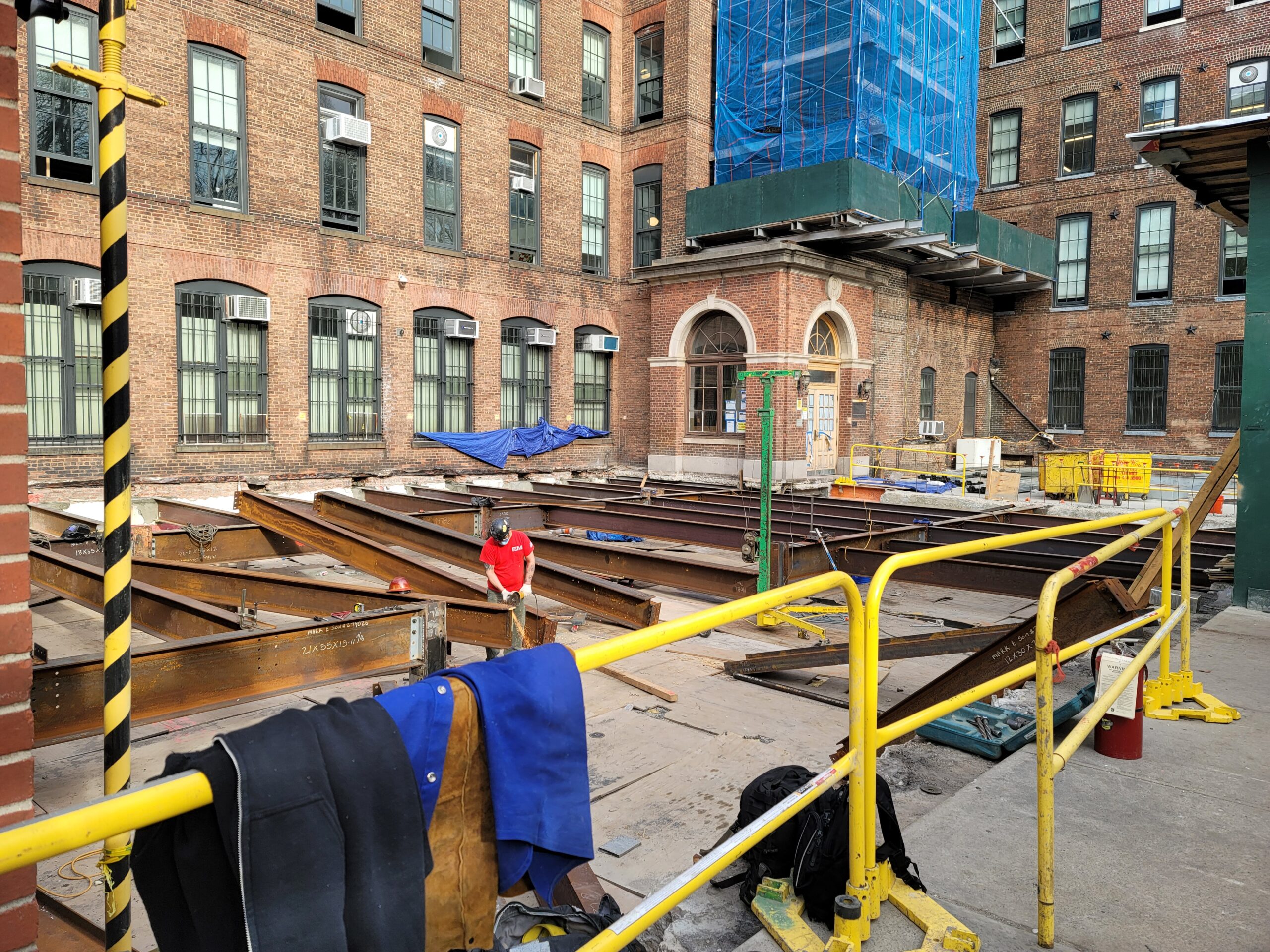 Construction work at pratt campus
