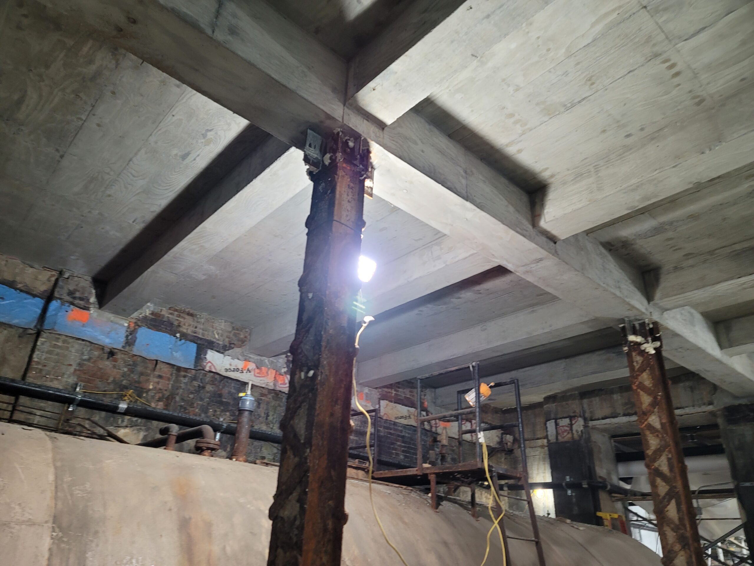 Construction work at pratt campus