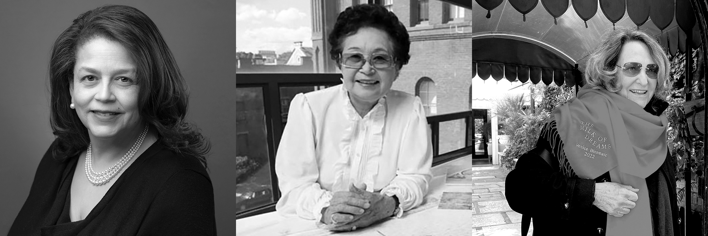 L-R: Cheryl D. Miller, Hiroko Nakamoto, and Lynn Hershman Leeson
