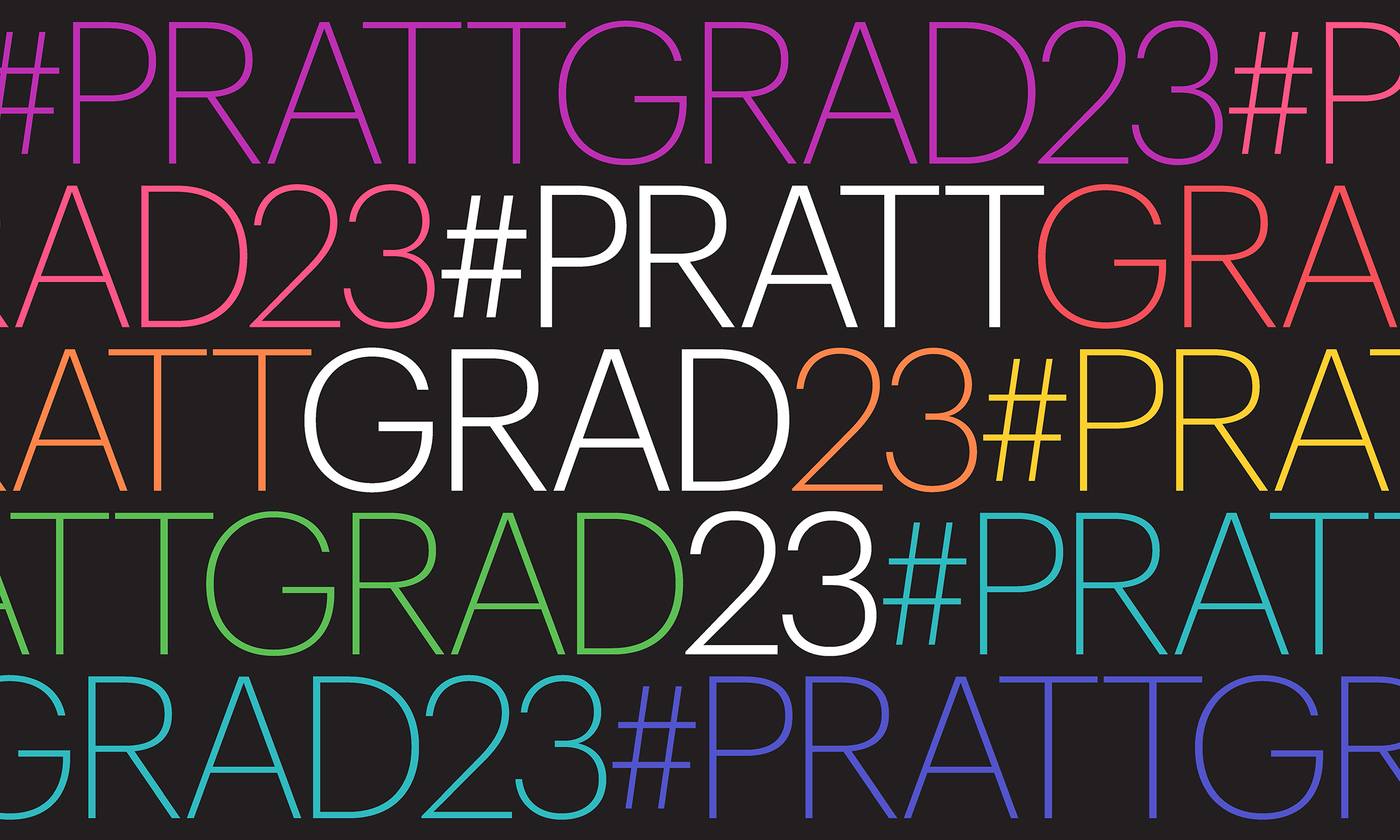Commencement graphic: #PrattGrad23
