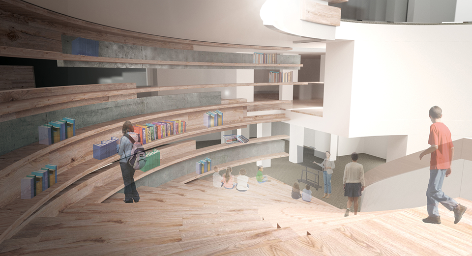 interior of building, render