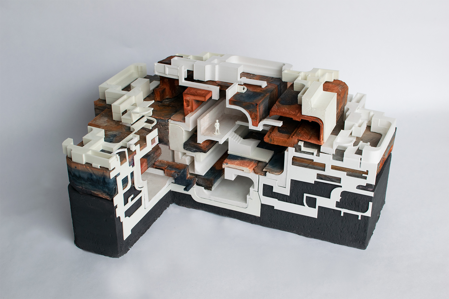 black and white apartment diagram