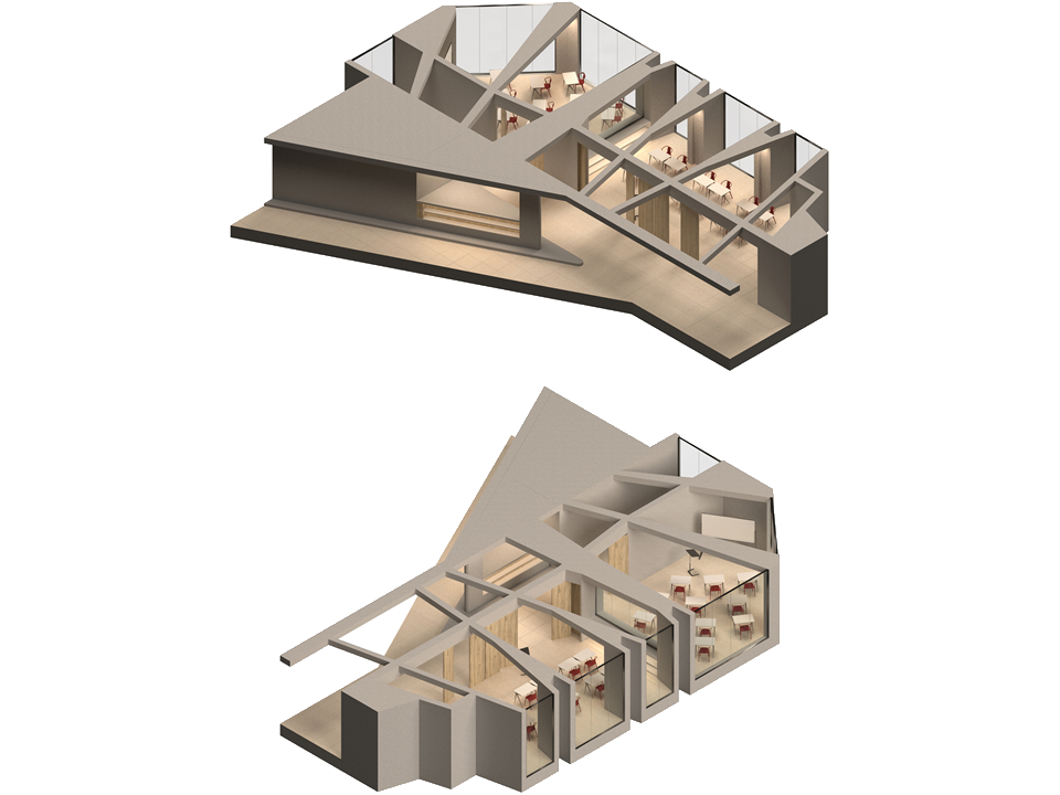 post-modern pavilion, physical model