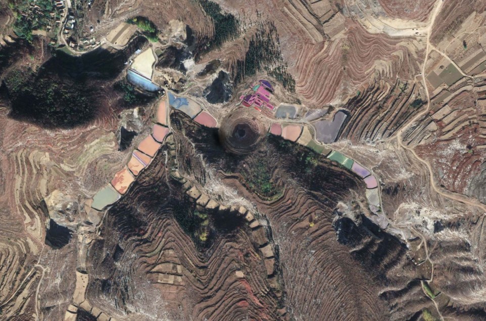 Ariel view of colorful topography by Ben Smithers and Luz Wallace