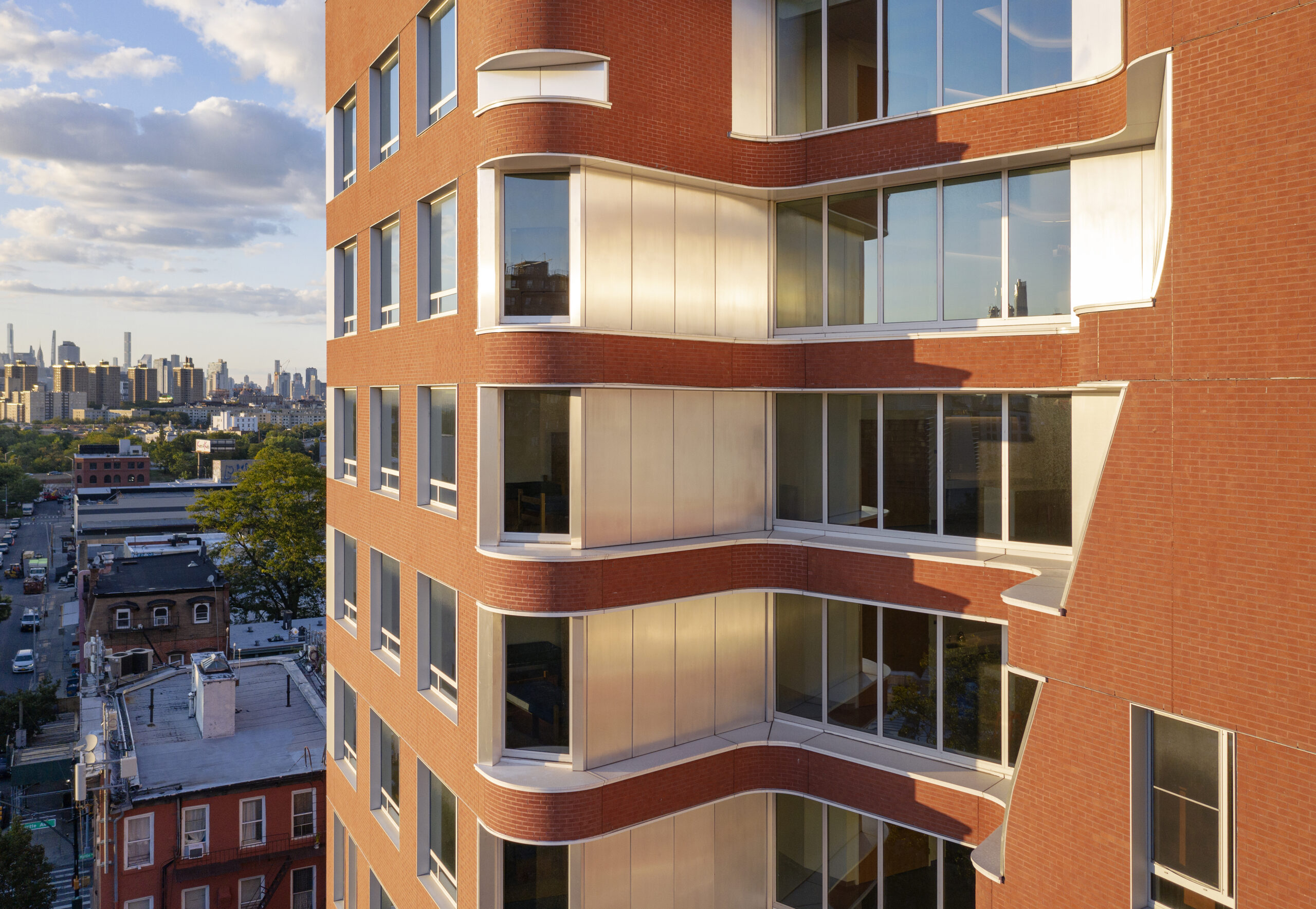 Emerson Place student residence building exterior.