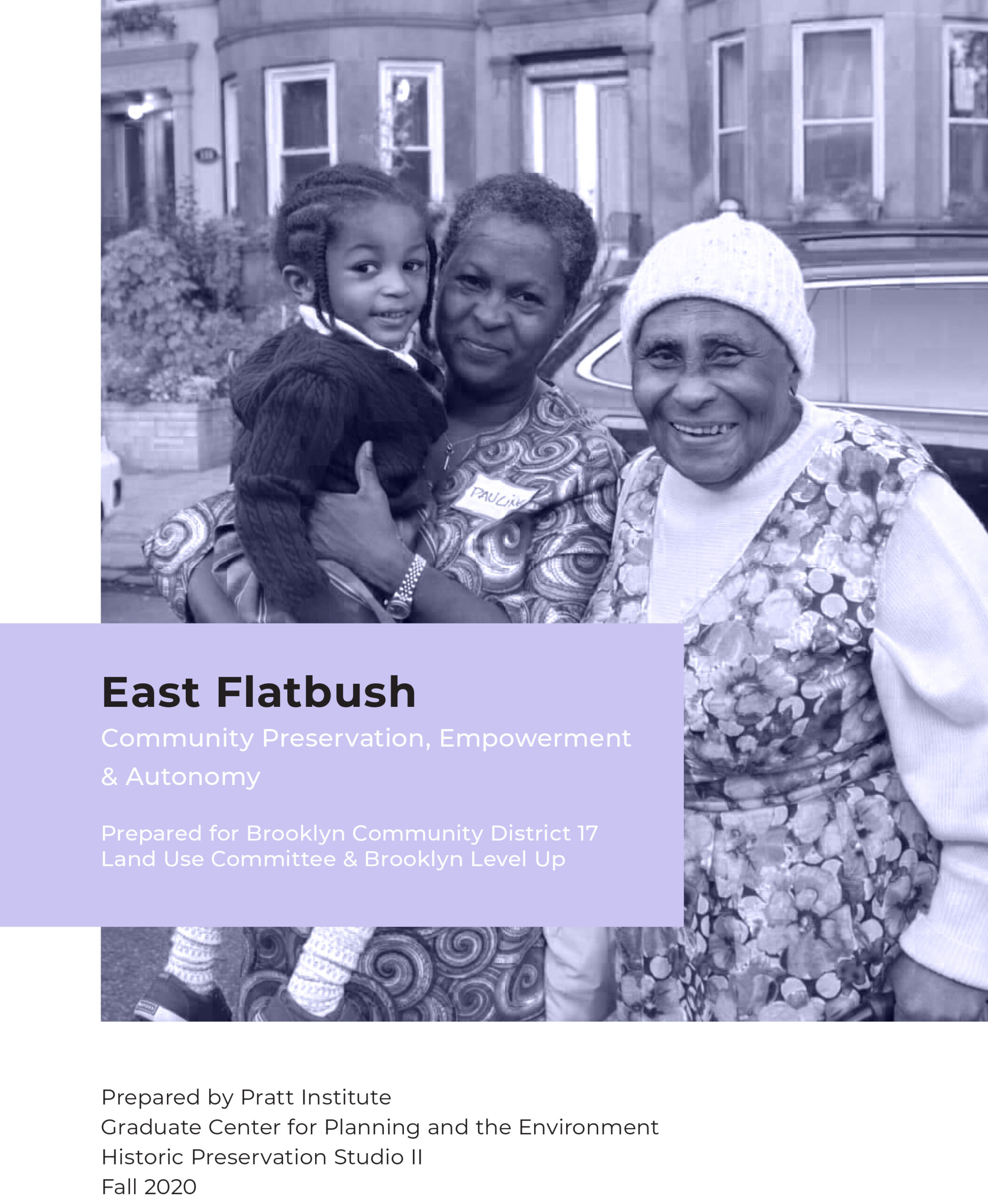 A cover of a report. It includes the title of the report and a photo of three women of different generations smiling at the camera.