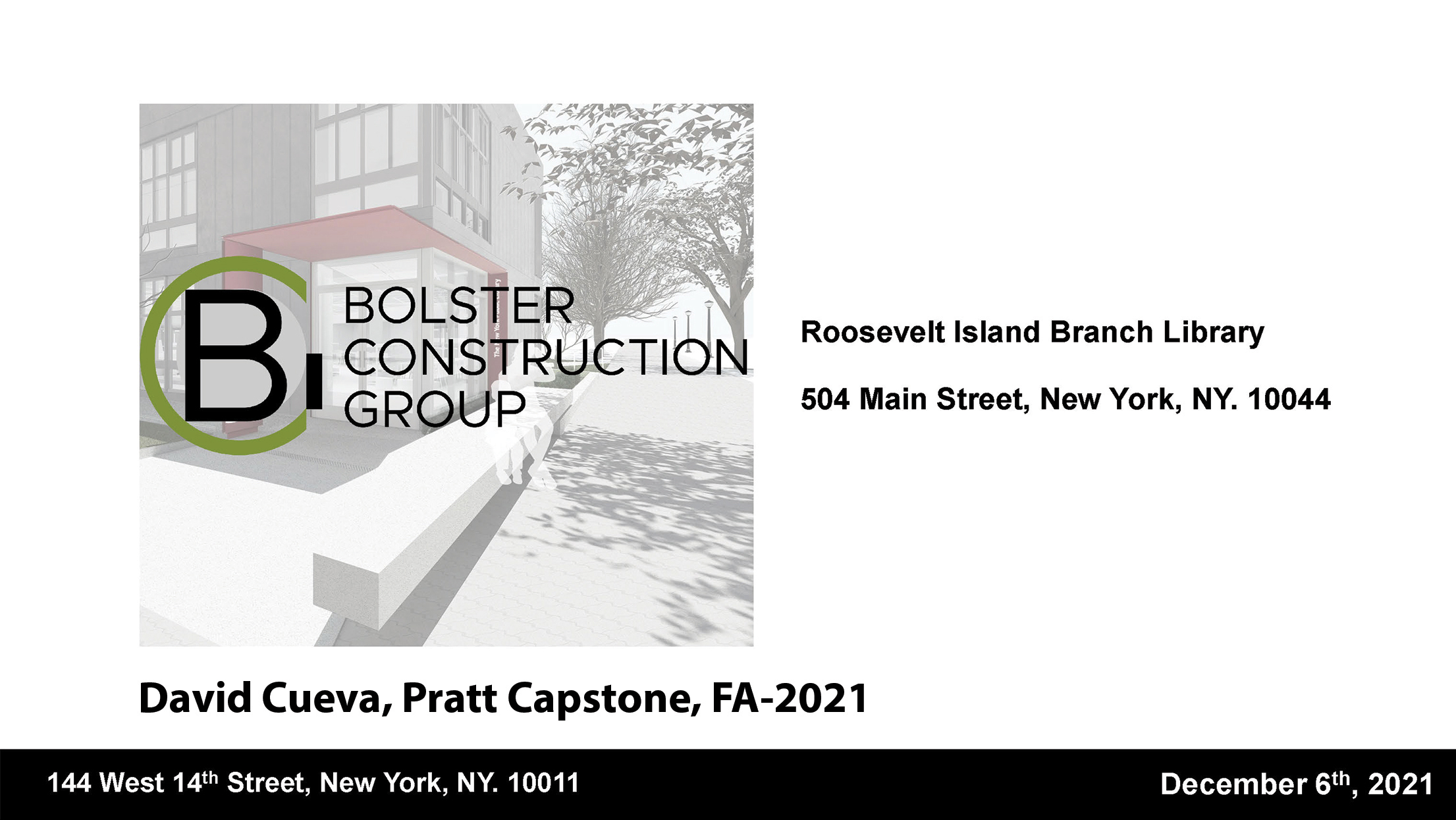 Title slide for the capstone project. It reads, 