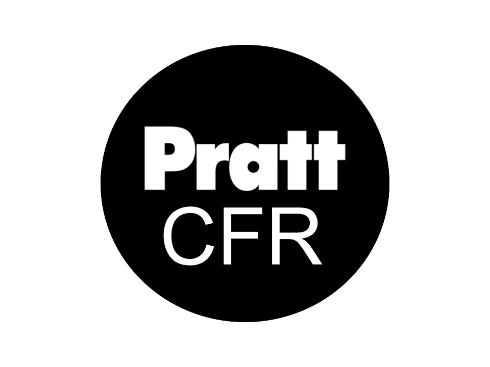 A black background with bold white text centered on the image that reads “Pratt” on the first line and “CFR” on the second line, using a clean sans-serif font.