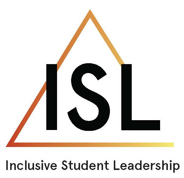 Logo for the Inclusive Leadership Workshop Series. There is triangle on white background with the letters I, S and L in front.