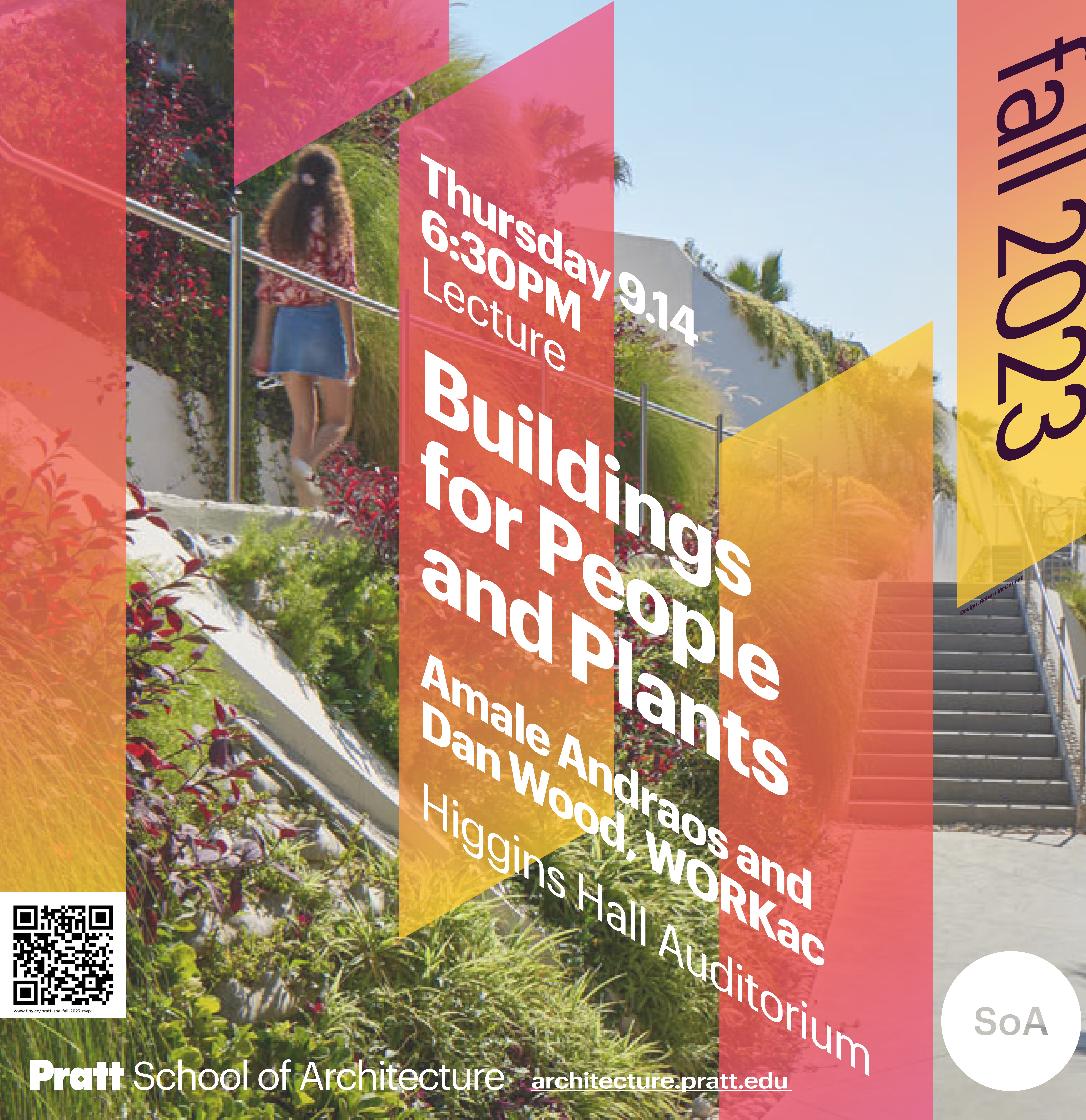 Poster for Building for People and Plants Event by Amale Andraos