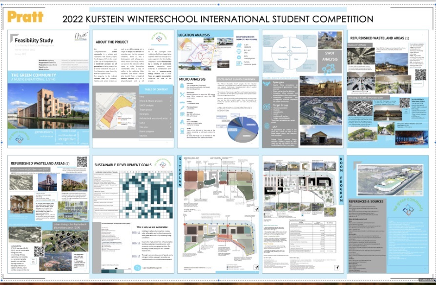 A poster for the 2022 Kufstein Winterschool international student competition.
