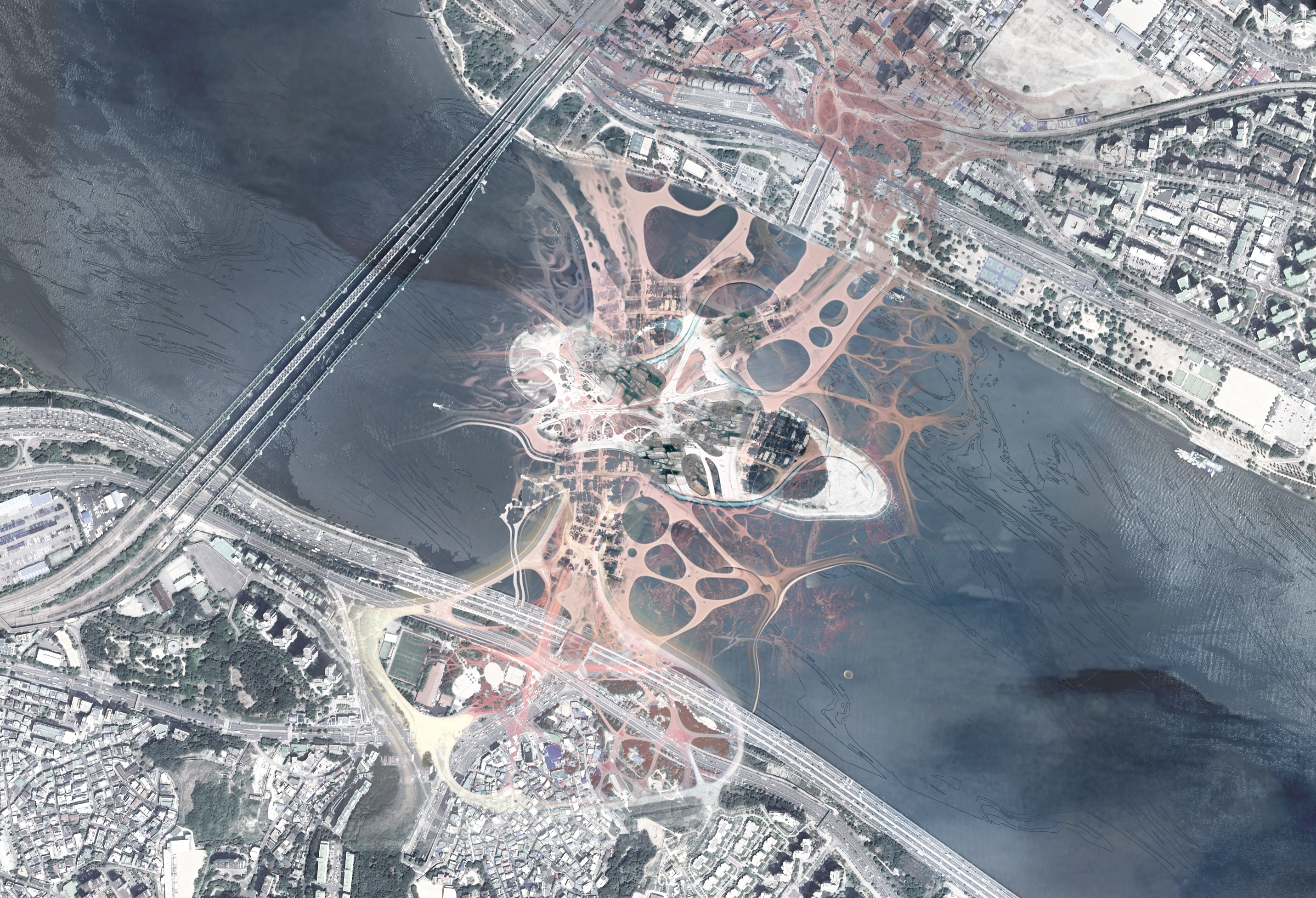 Satellite view of Seoul Biennale design.