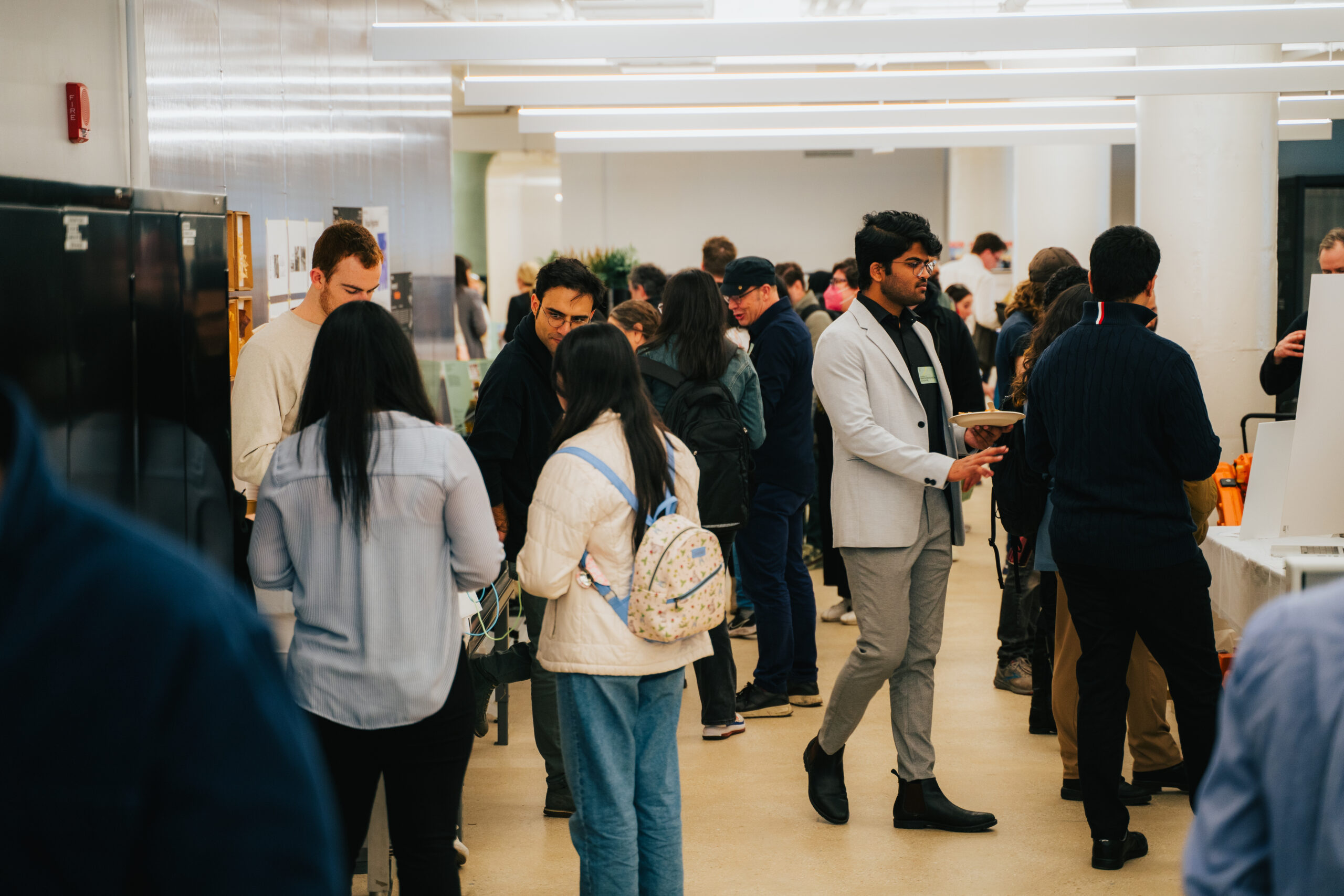 The 2024 Pratt Research Open House at the Research Yard in the Brooklyn Navy Yard (photo by Tejas Setlur, BFA Film '26)