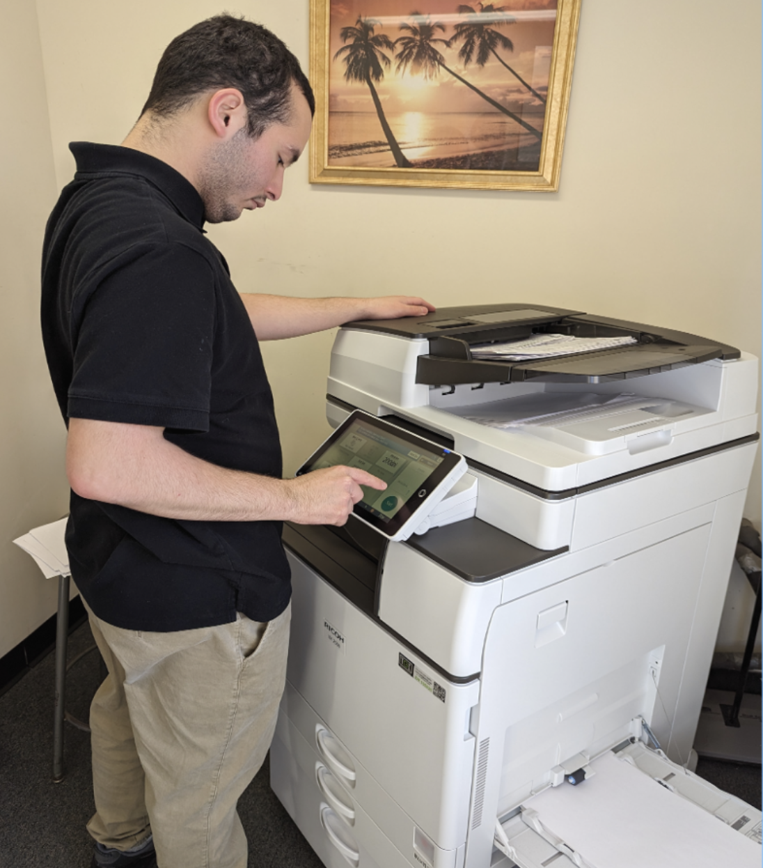 Project SEARCH intern copying files