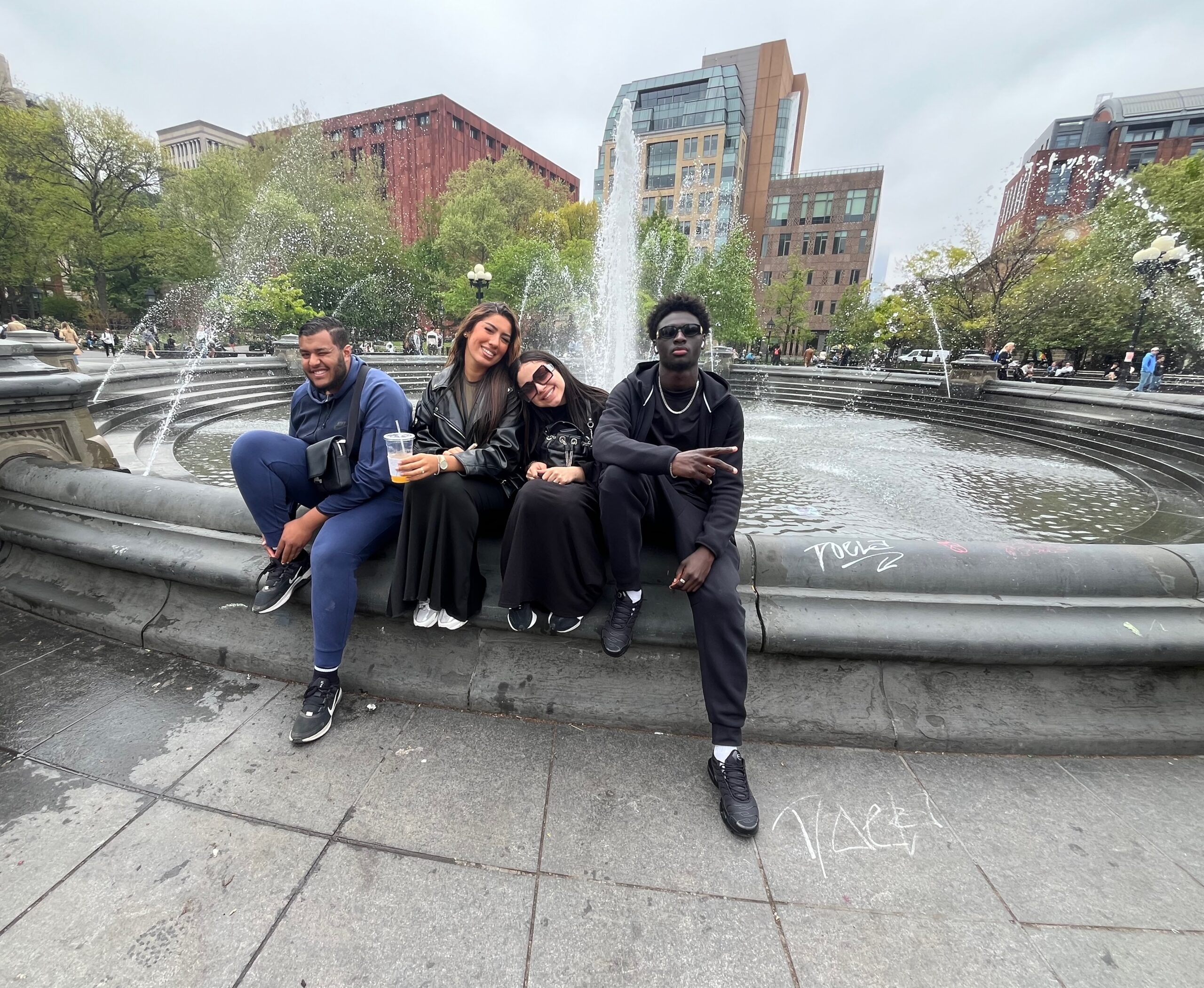 EBM Business School students at Washington Square Park