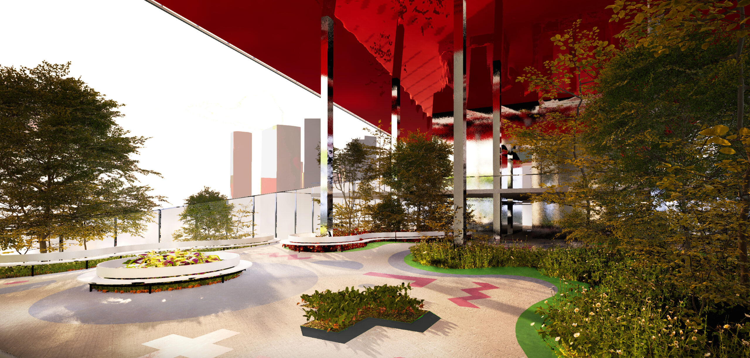 Architectural rendering of the entrance
