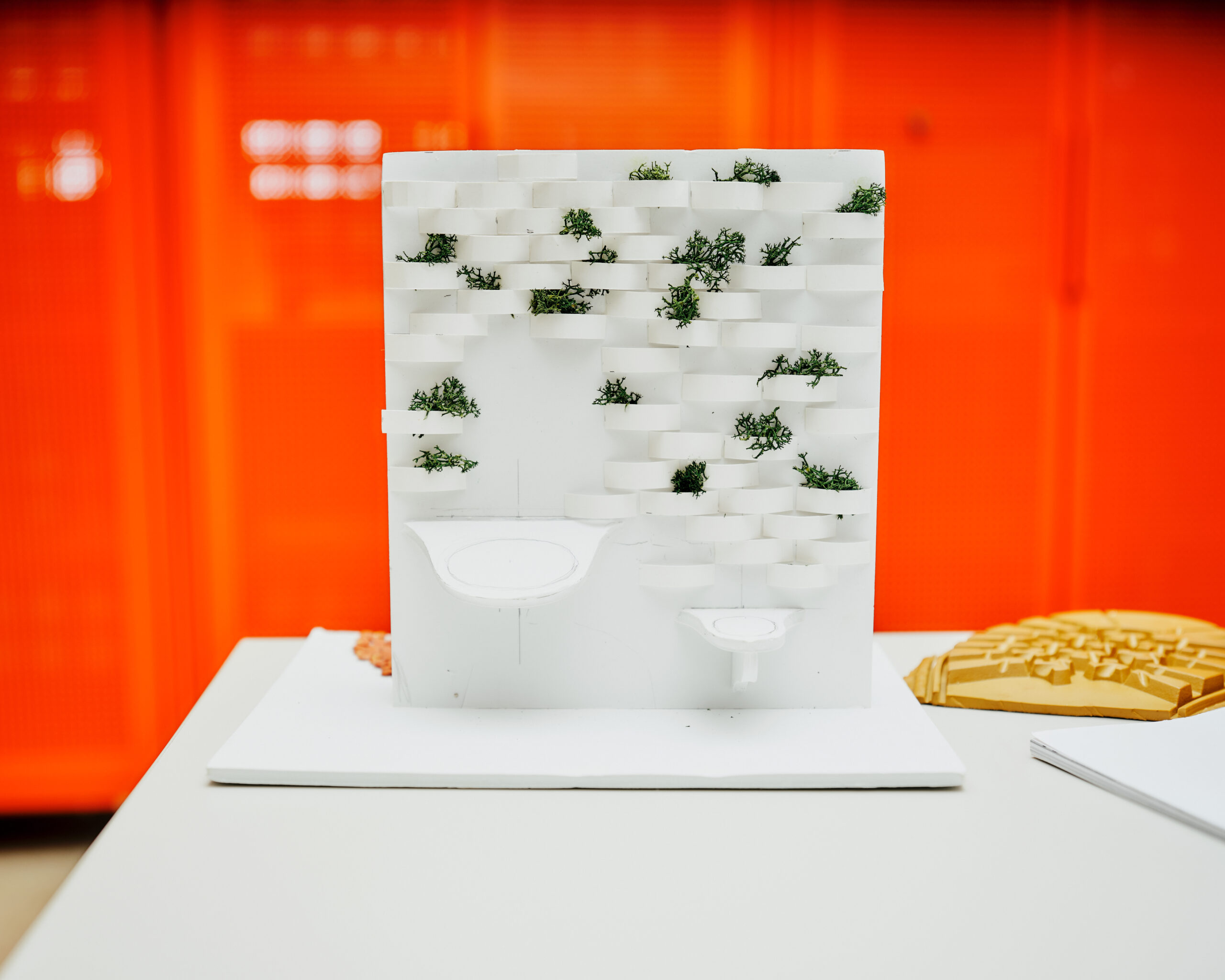 Image of a miniature modal of a planter wall