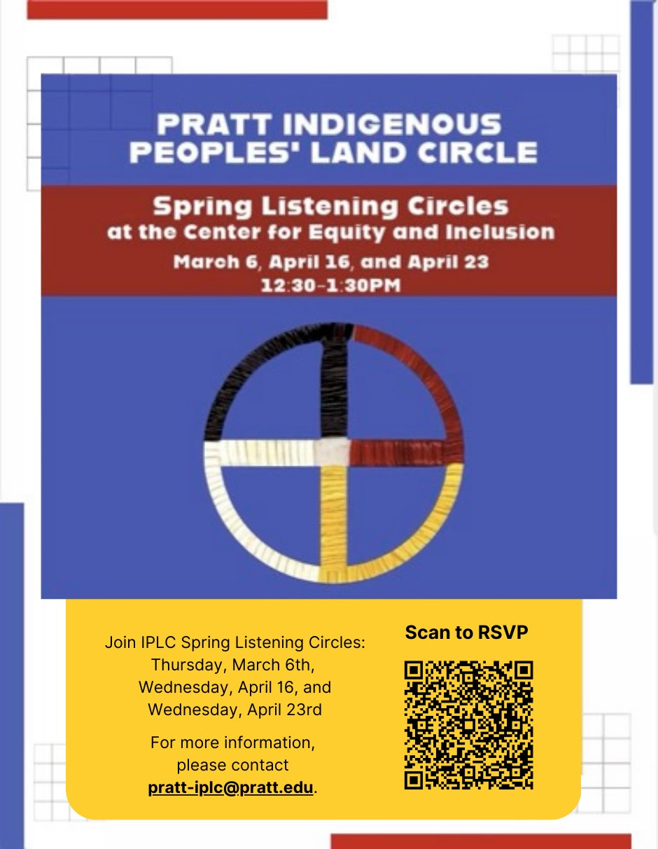 a poster with a circle with a cross in the center made of woven material in the colors black, red, yellow and white. Text on the image has the name and date of the event included.