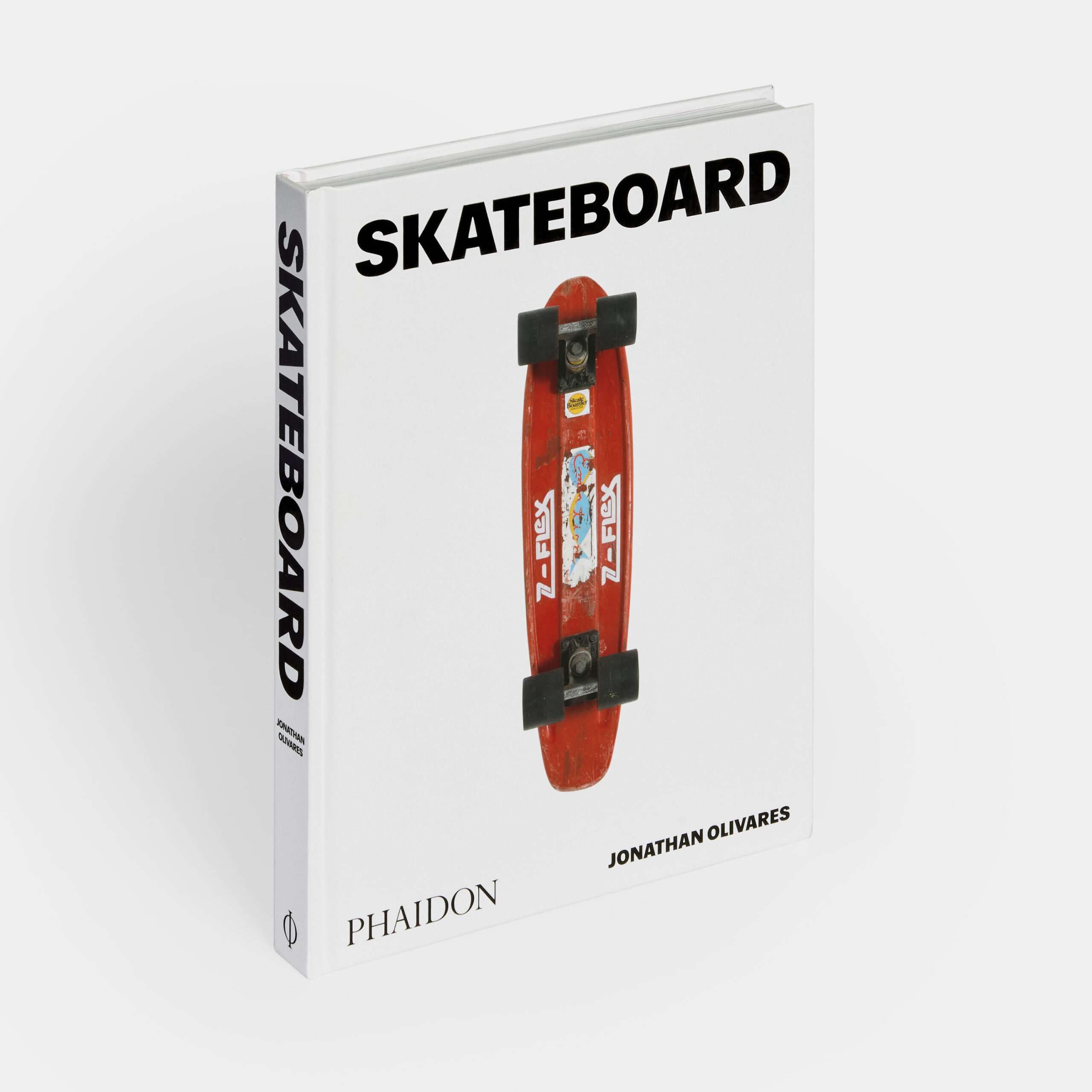 3D image of "Skateboard", which has a bold black title text and a focal image of a red skateboard on the cover