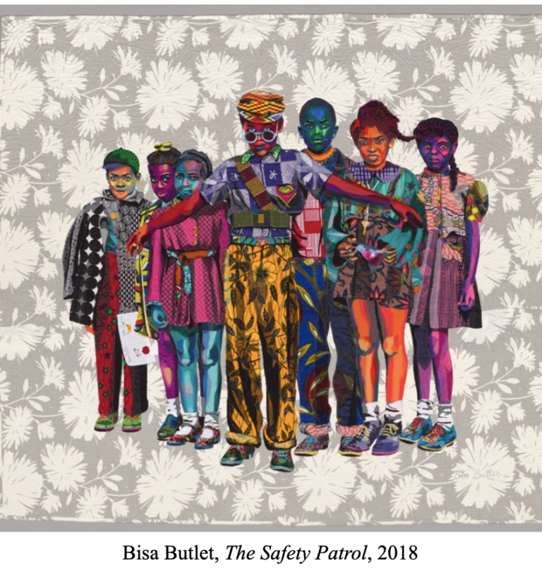 A textile artwork by Bisa Butler titled