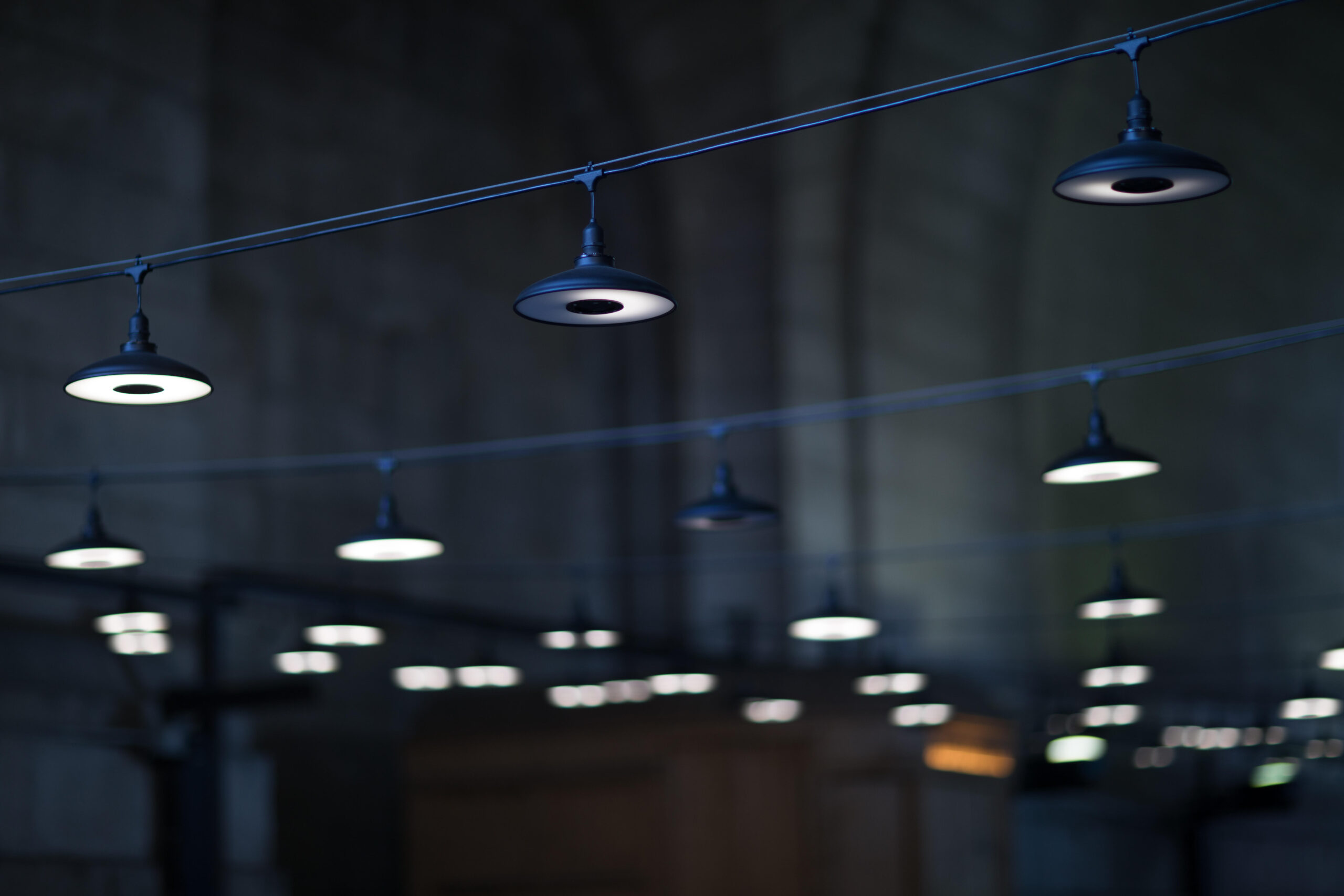 Installation of LED lights by Joseph Morris