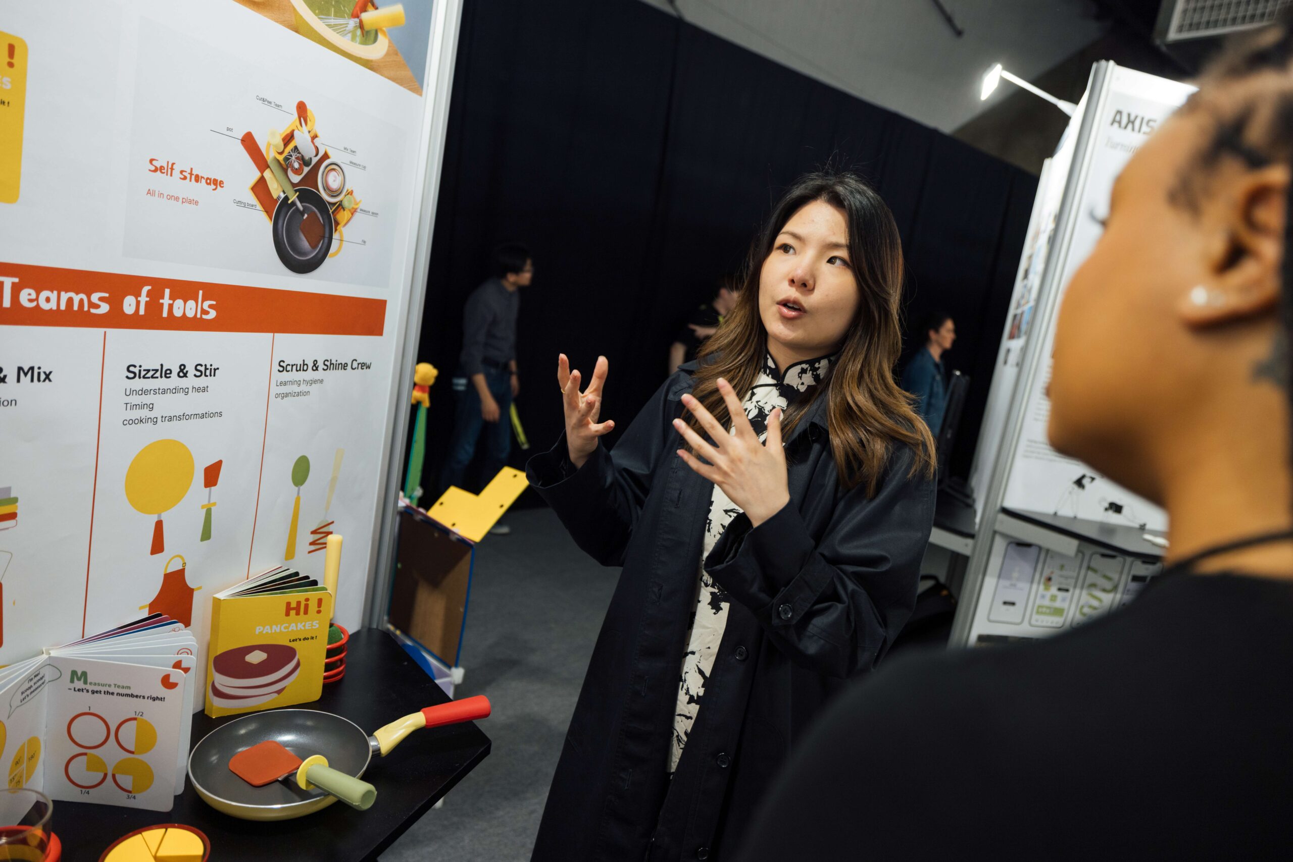 Student discusses their thesis work at Pratt Shows