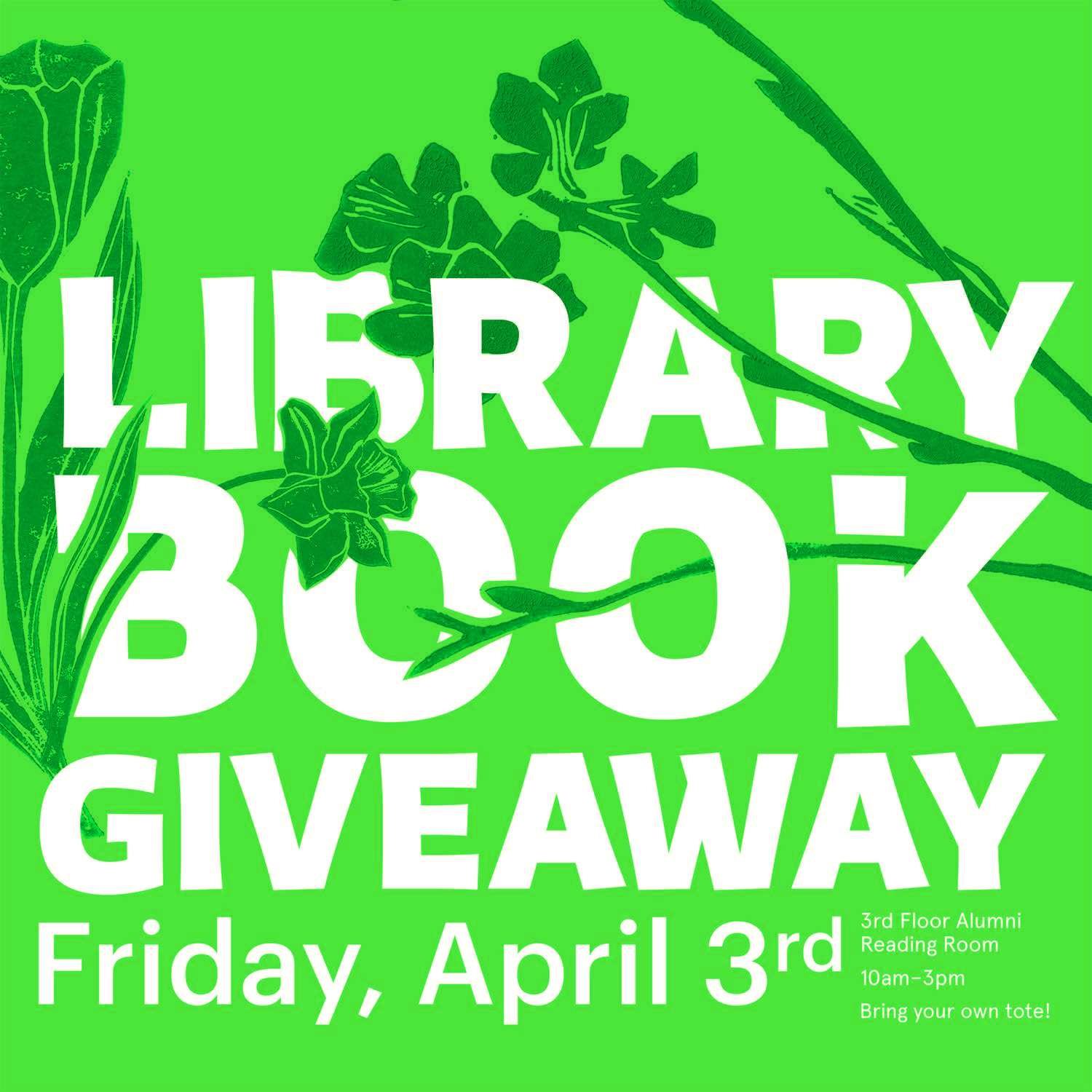 Library Book Giveaway, April 3rd