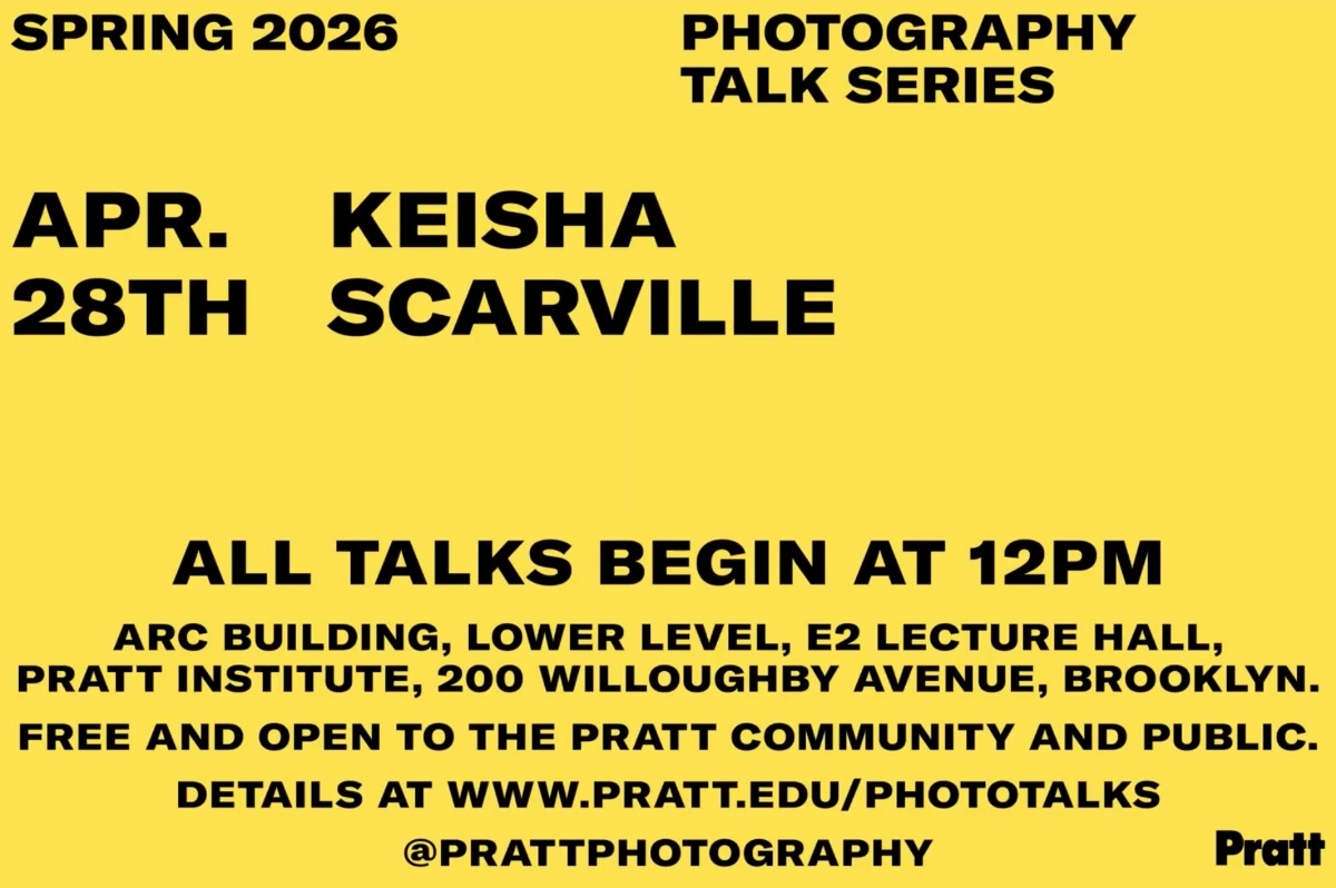 Pratt Photography Talks Series presents the Keisha Scarville talk Located at Pratt Institute ARC Building, Lower Level Rm E-02