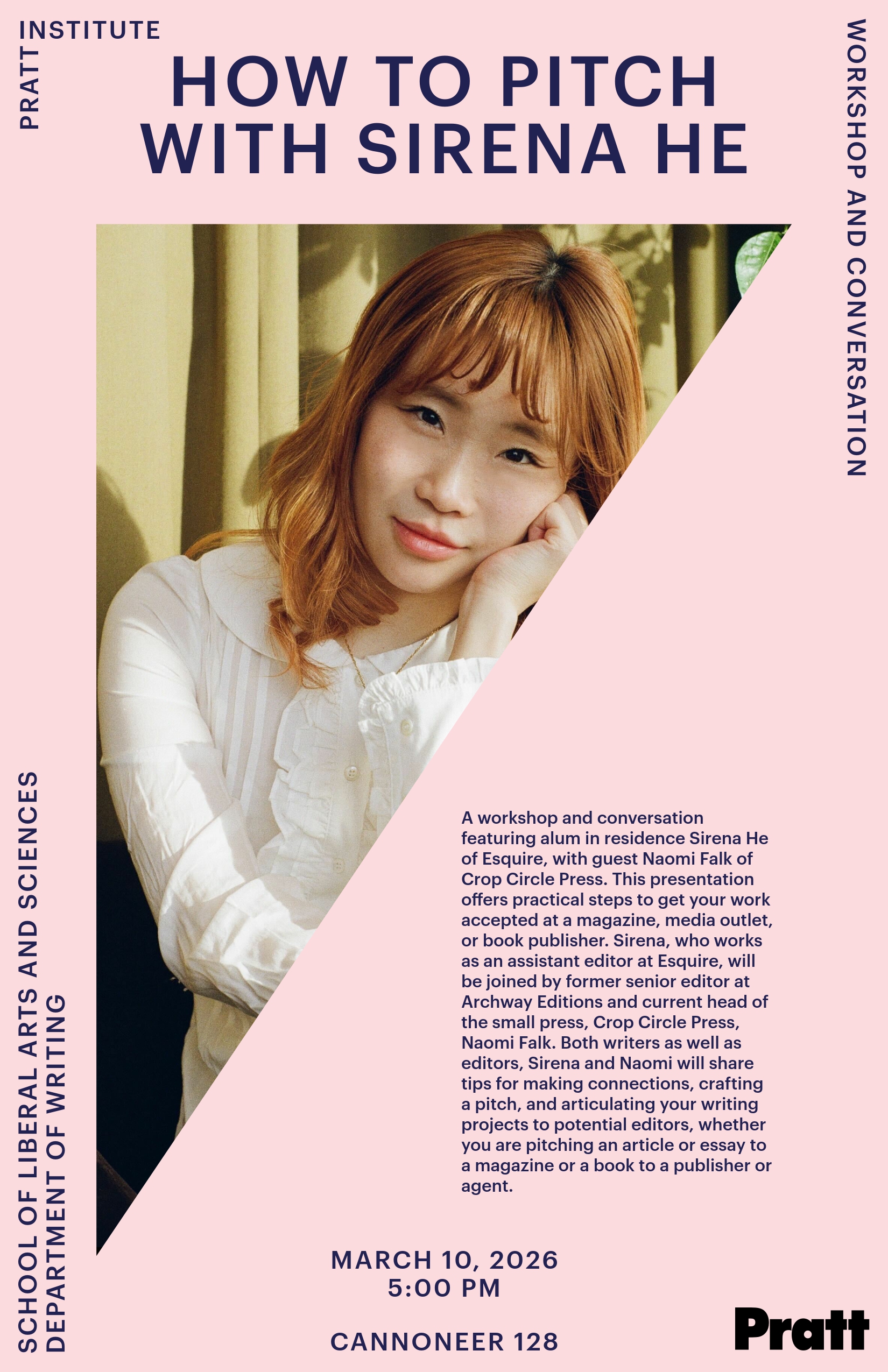 How To Pitch: Workshop with Alum in Residence Sirena He