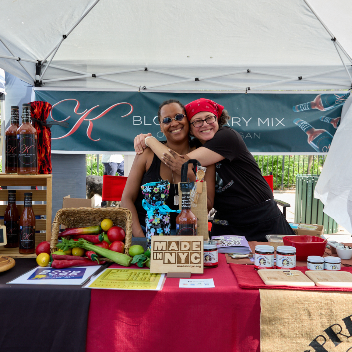 Two Made in NYC members vend together at Brooklyn Pop-Up