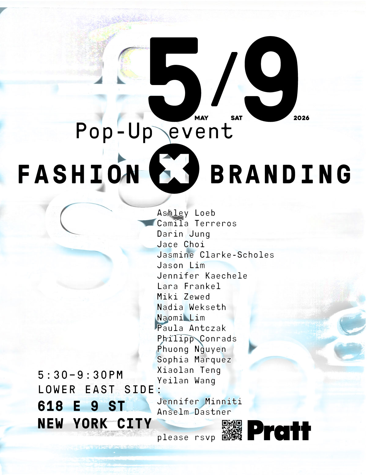 fashionXbranding poster invite