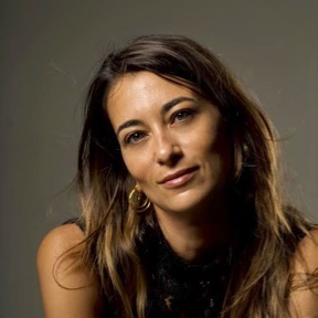 A photograph of filmmaker Myrsini Aristidou.