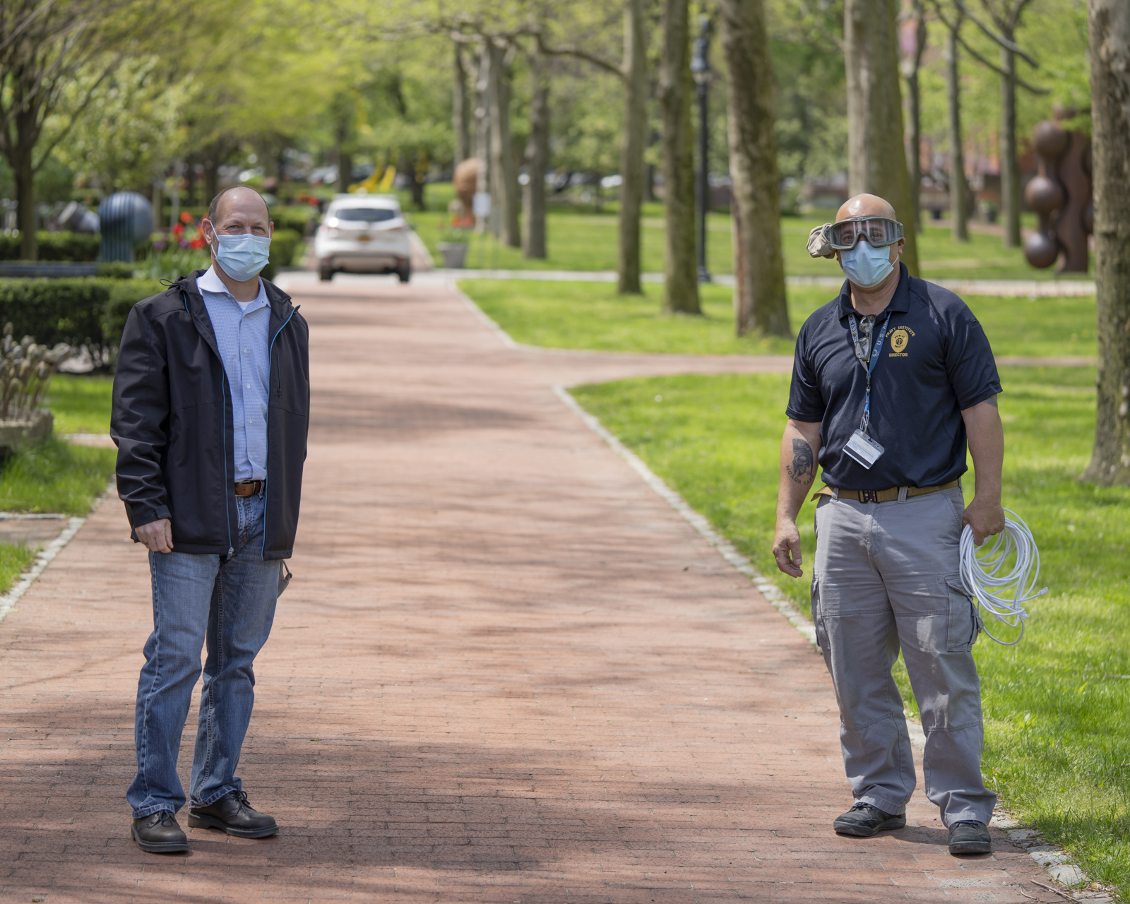 L-R: Chris Gavlick (Facilities) and Joe Santa Ana (Public Safety)