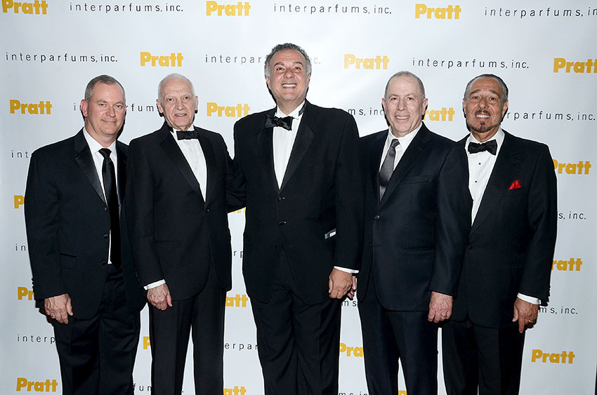 Image (L-R): Pratt Institute Provost Kirk E. Pillow, Pratt Institute President Thomas F. Schutte, Honoree Jean Madar, Pratt Institute Board of Trustees Chair Bruce Gitlin, Marc Rosen (photo: Andrew Werner)