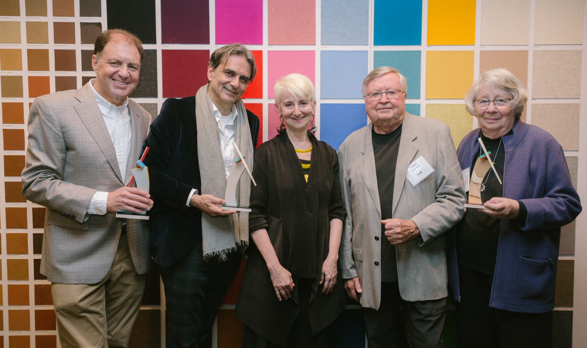 Simon Hamui, René Bouchara, President Frances Bronet, Deane Richardson, and Sandra Richardson