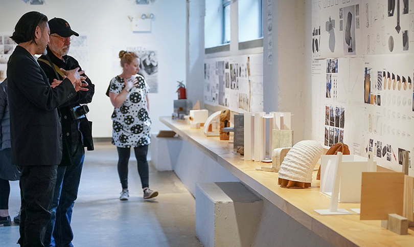 Opening of the exhibition at the Noguchi Museum