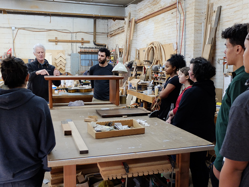 Kingston high school students participating in the Pratt Creative Xchange (courtesy Pratt Creative Xchange)