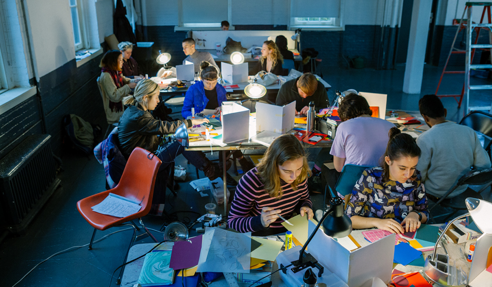 Students in a foundation class