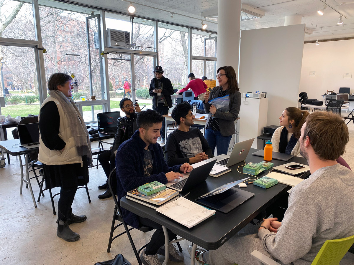 Associate Professor in the School of Information Monica Maceli’s Micro:bit Workshop at BetaSpace